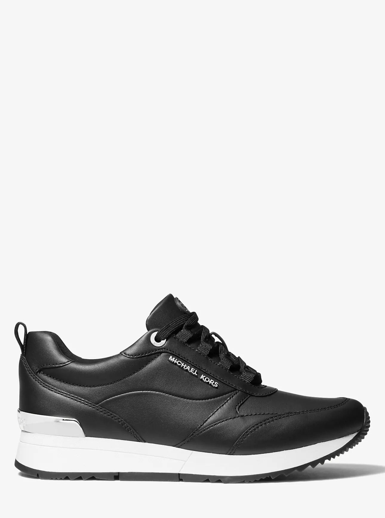 Allie Stride Leather and Nylon Trainer