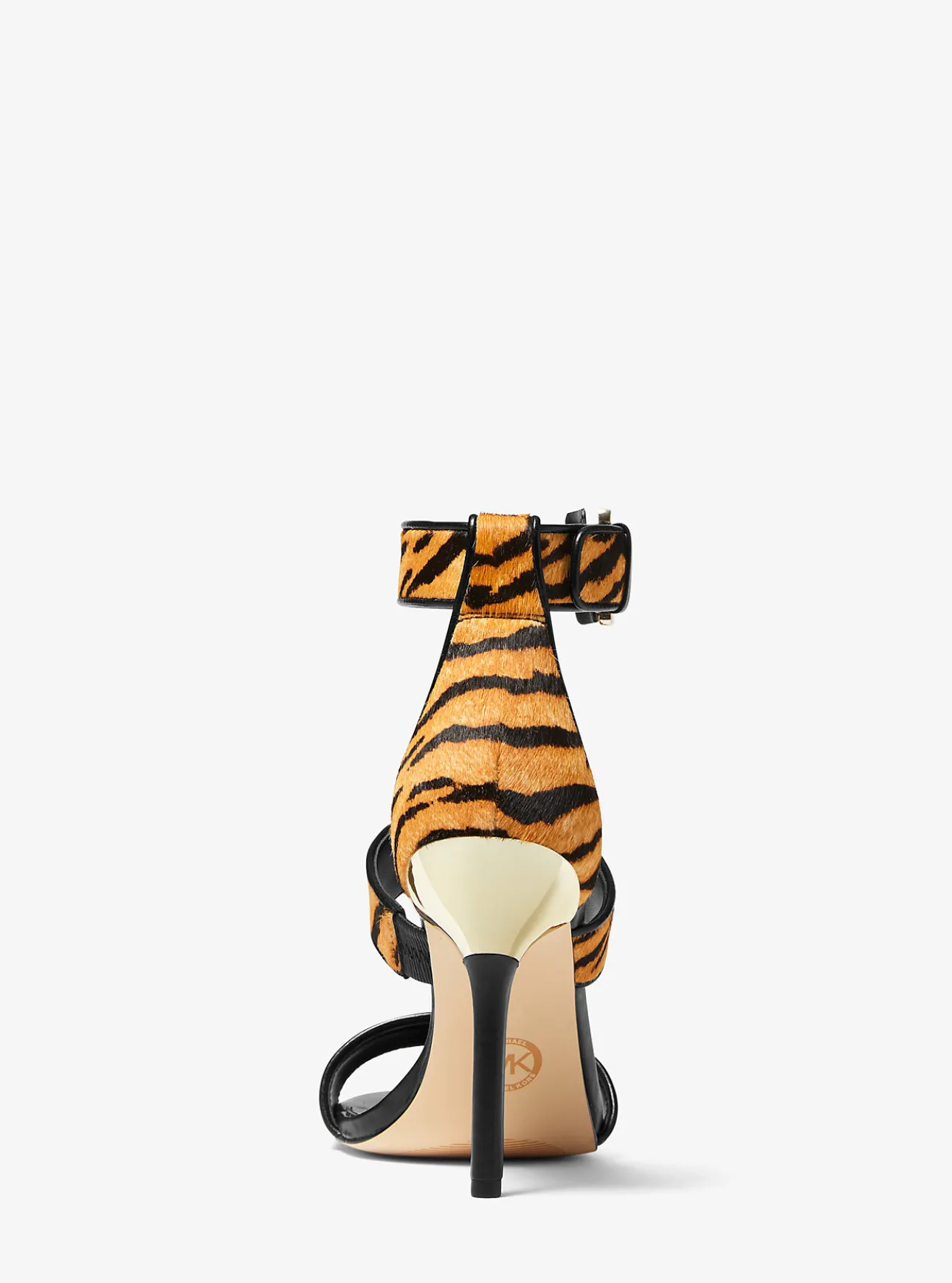 Amal Tiger Print Calf Hair Sandal