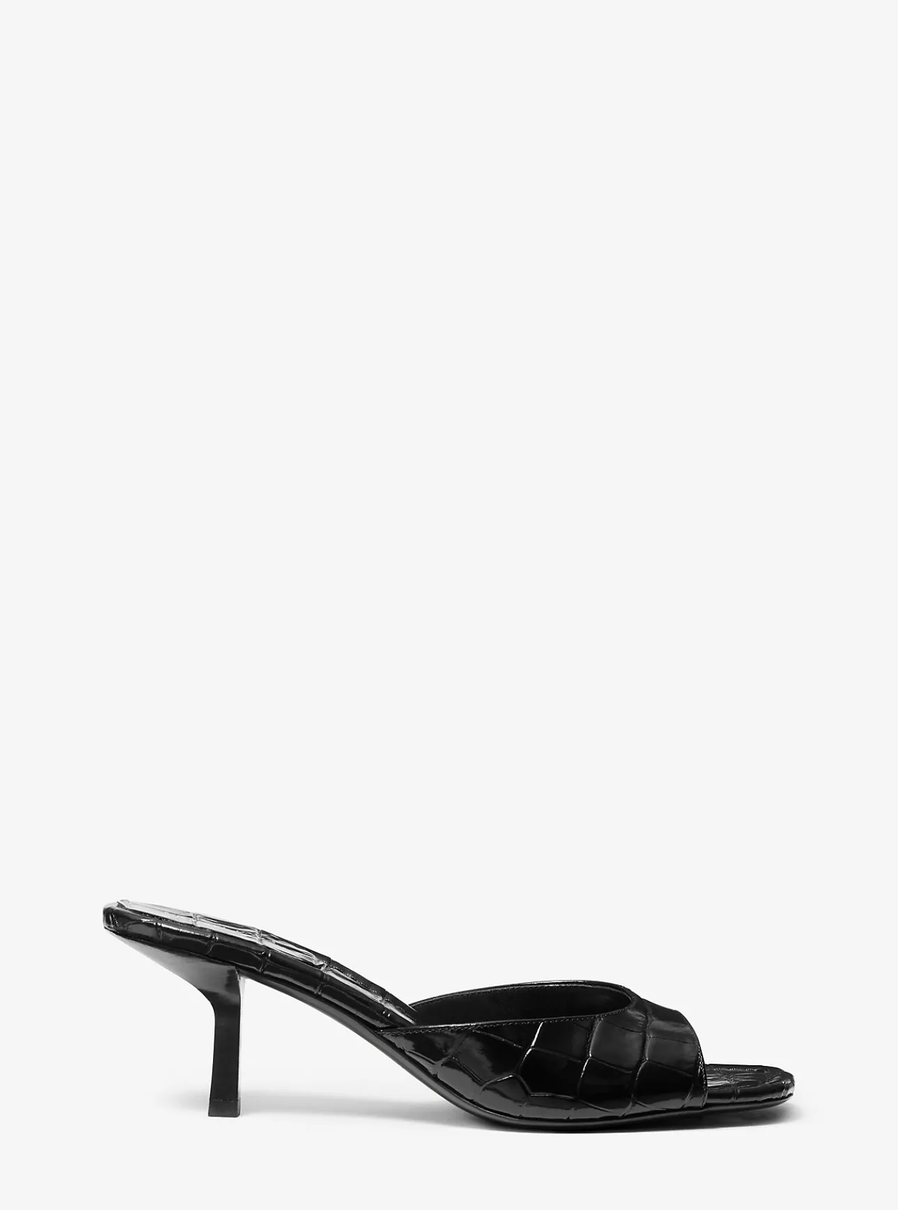 Anita Crocodile Embossed Leather Sandal