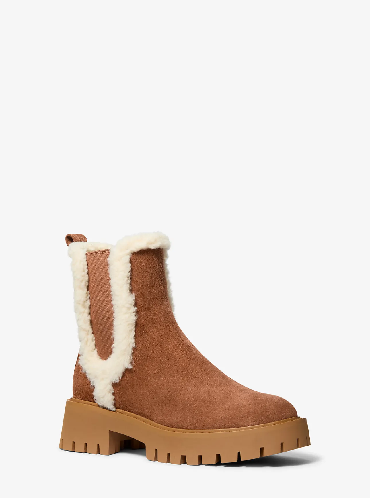 Asher Suede and Faux Shearling Boot