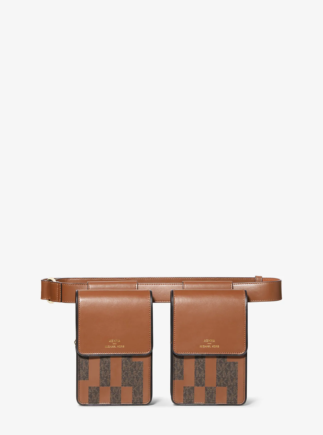 ASHYA X MICHAEL KORS Saga Signature And Leather Multi Bag