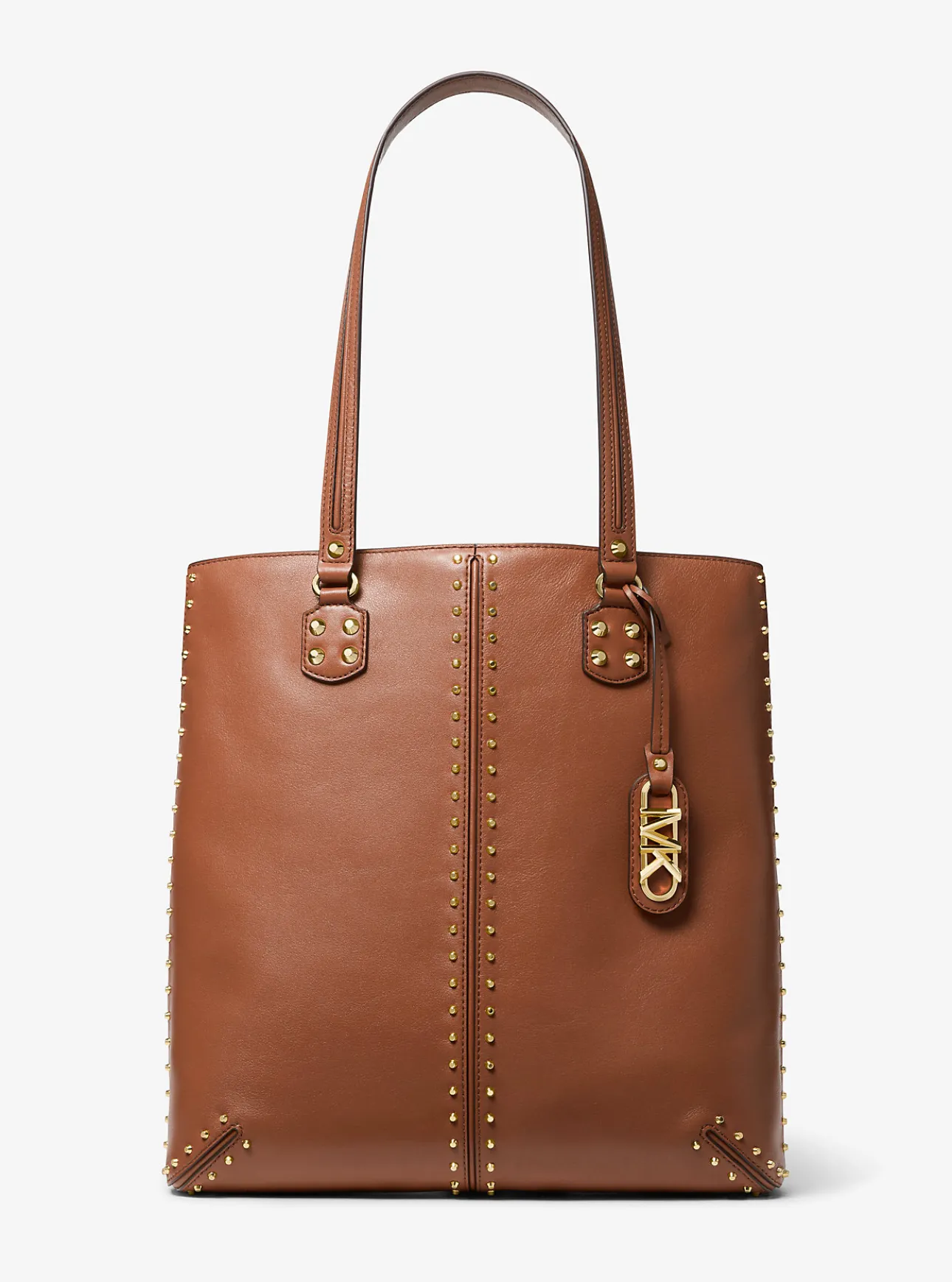 Astor Large Studded Leather Tote Bag