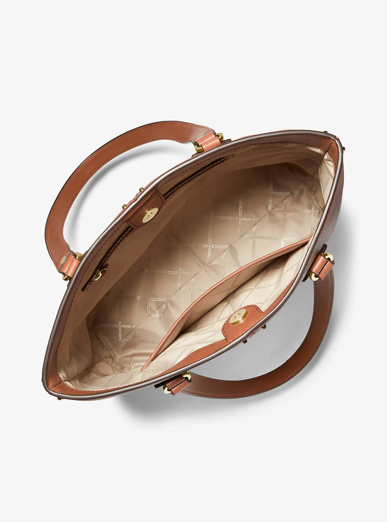 Astor Large Studded Leather Tote Bag