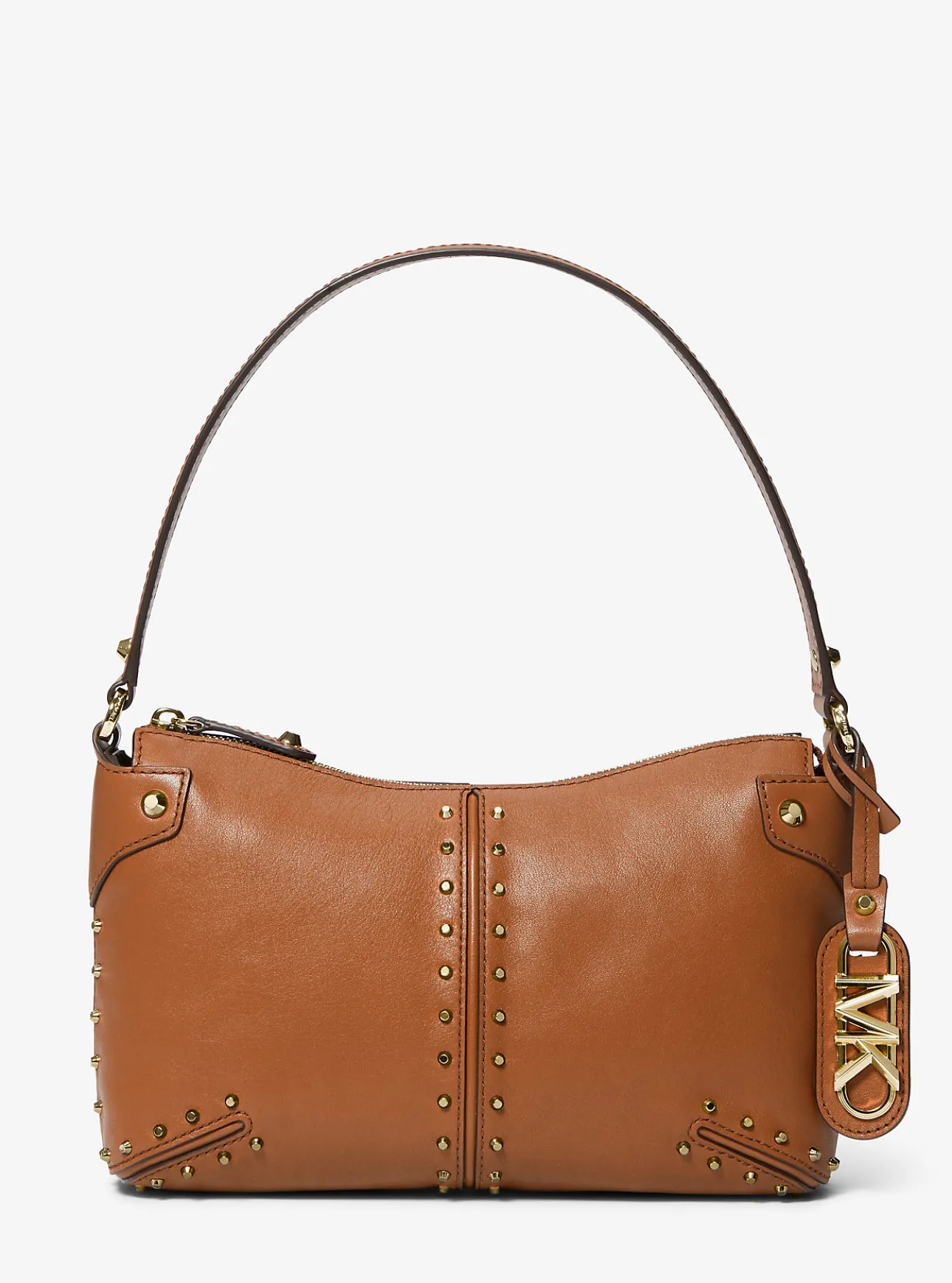 Astor Large Studded Leather Shoulder Bag