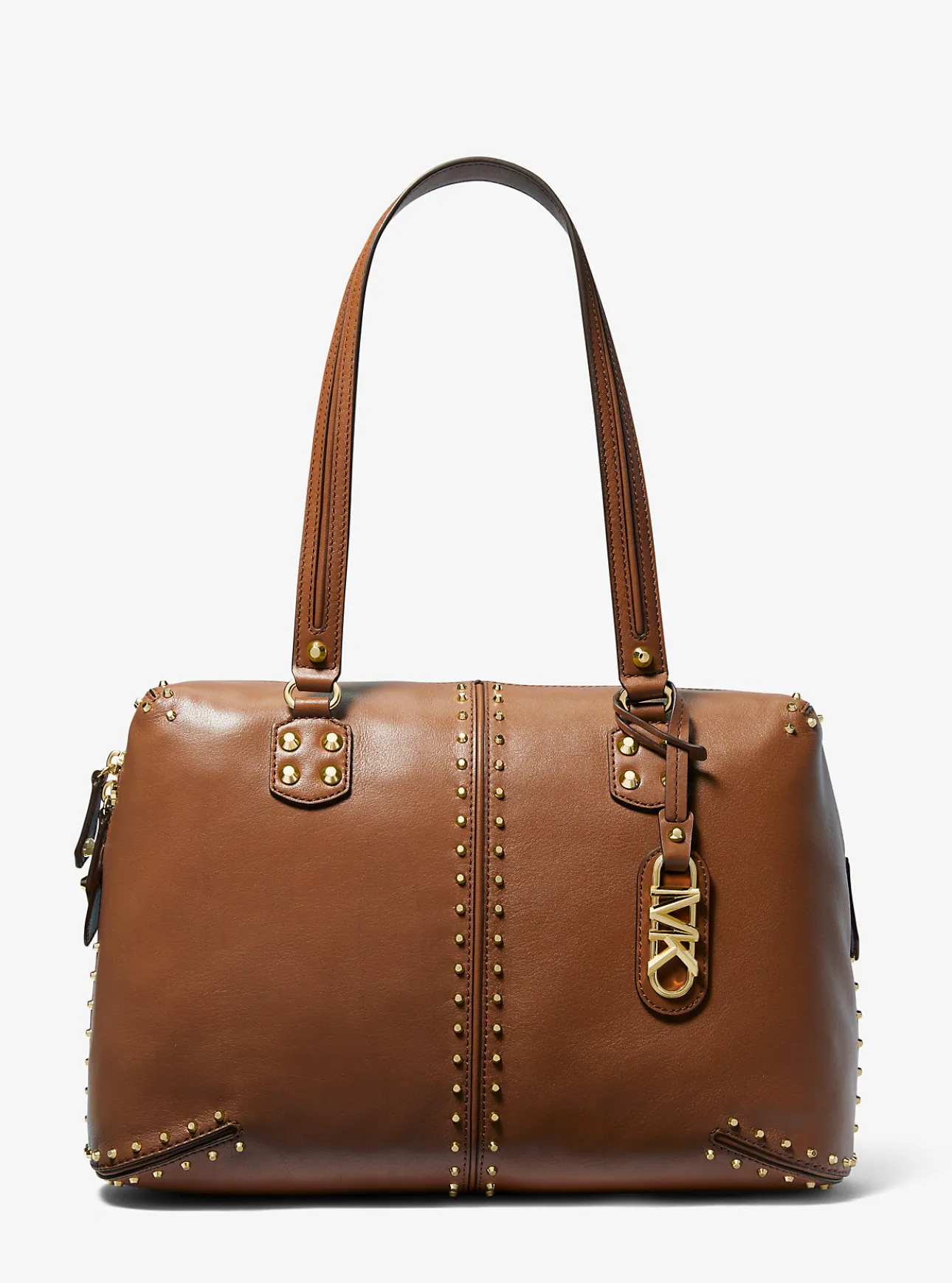 Astor Large Studded Leather Tote Bag