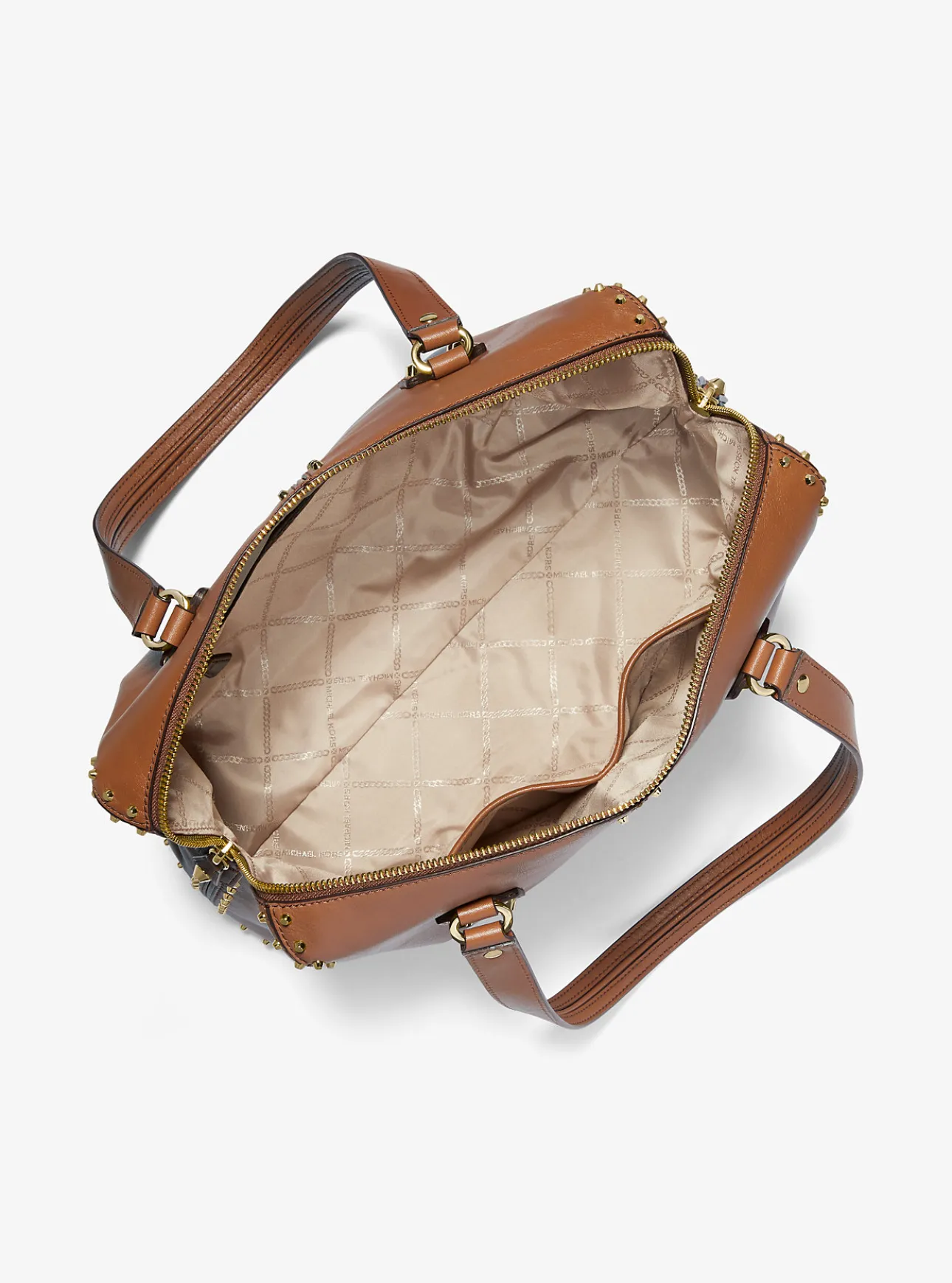 Astor Large Studded Leather Tote Bag