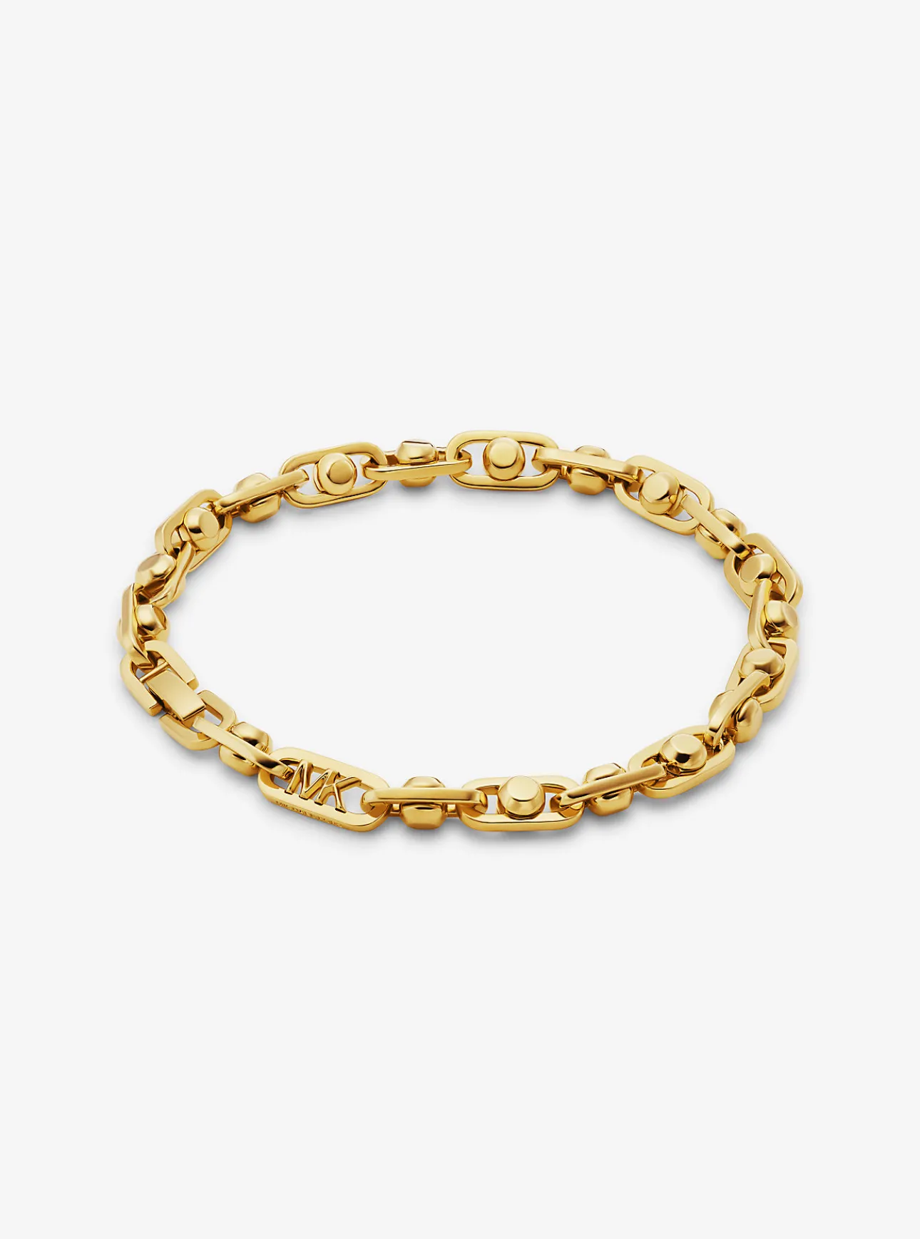 Astor Link Precious Metal-Plated Brass Bracelet