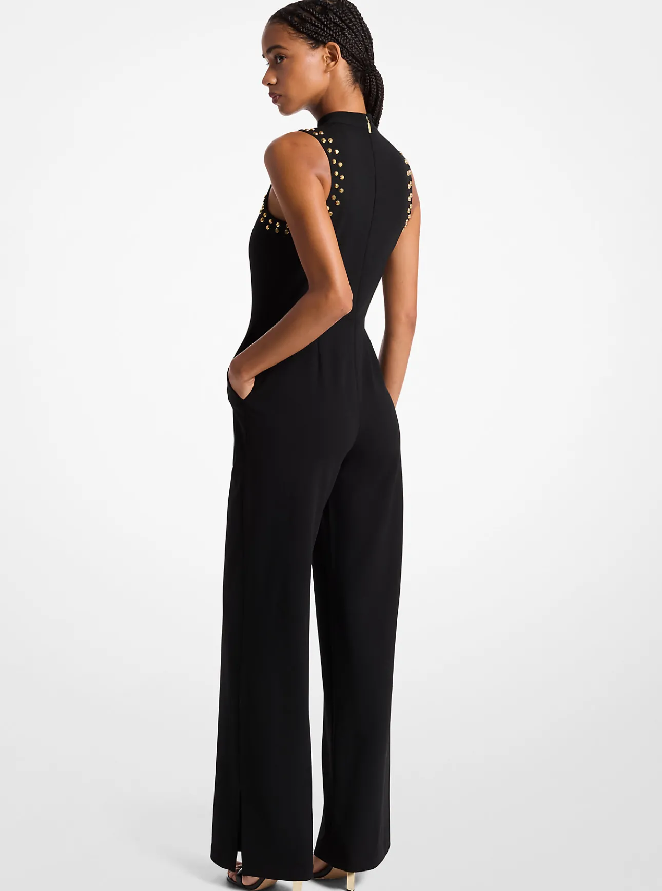 Astor Stud Crepe Jumpsuit