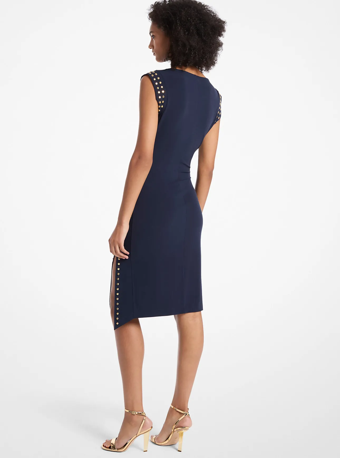 Astor Stud Matte Jersey Dress