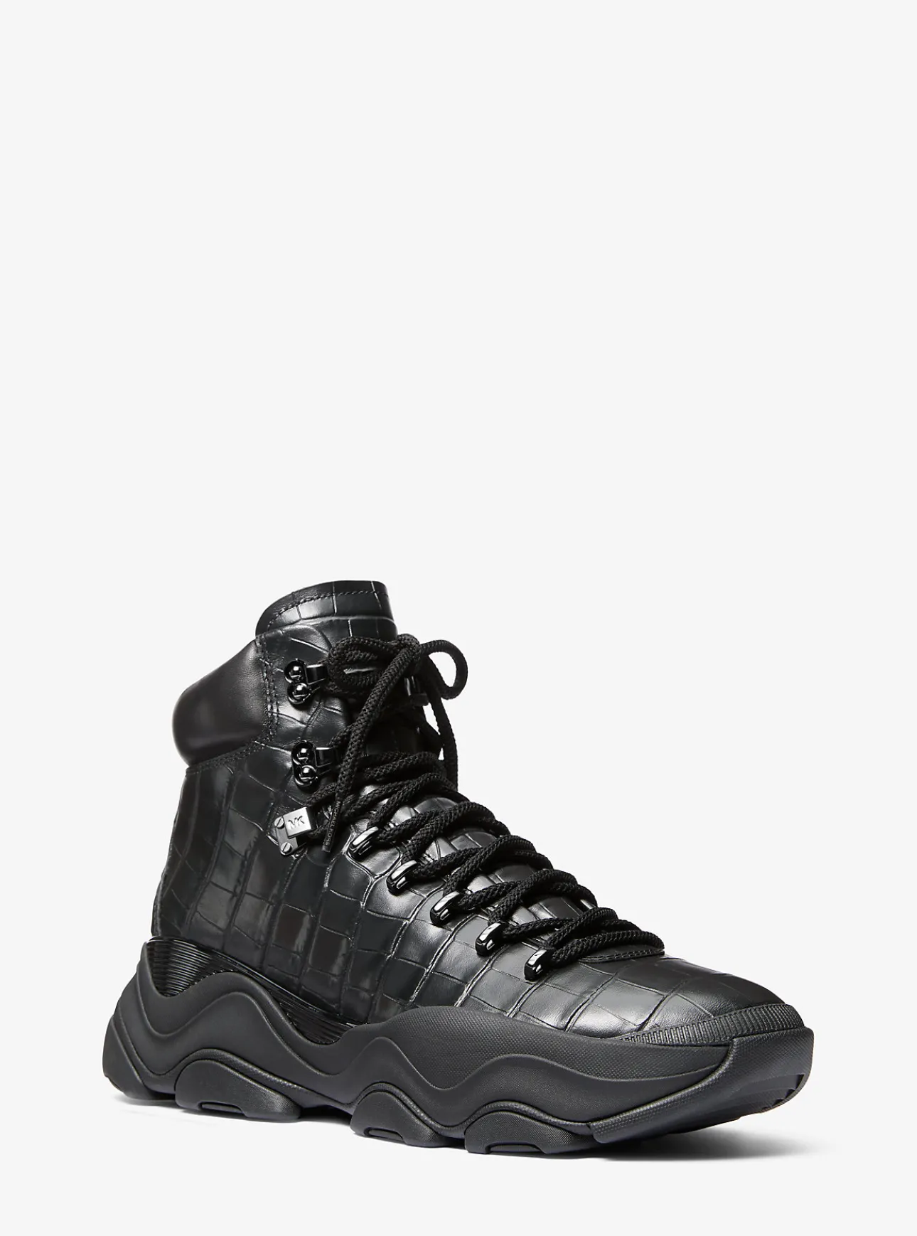 Atlas Crocodile Embossed Leather Boot