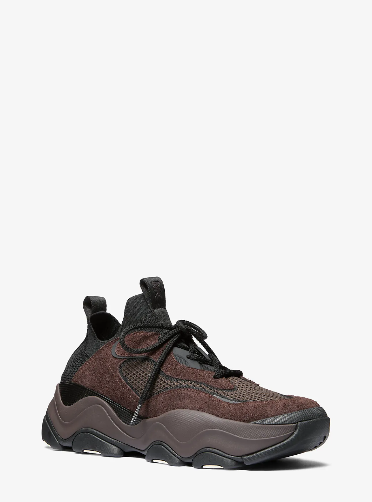 Atlas Stretch Knit and Suede Trainer