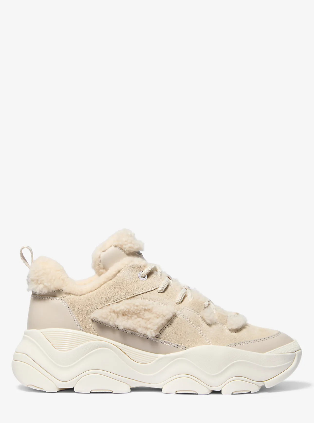 Atlas Suede and Shearling Trainer