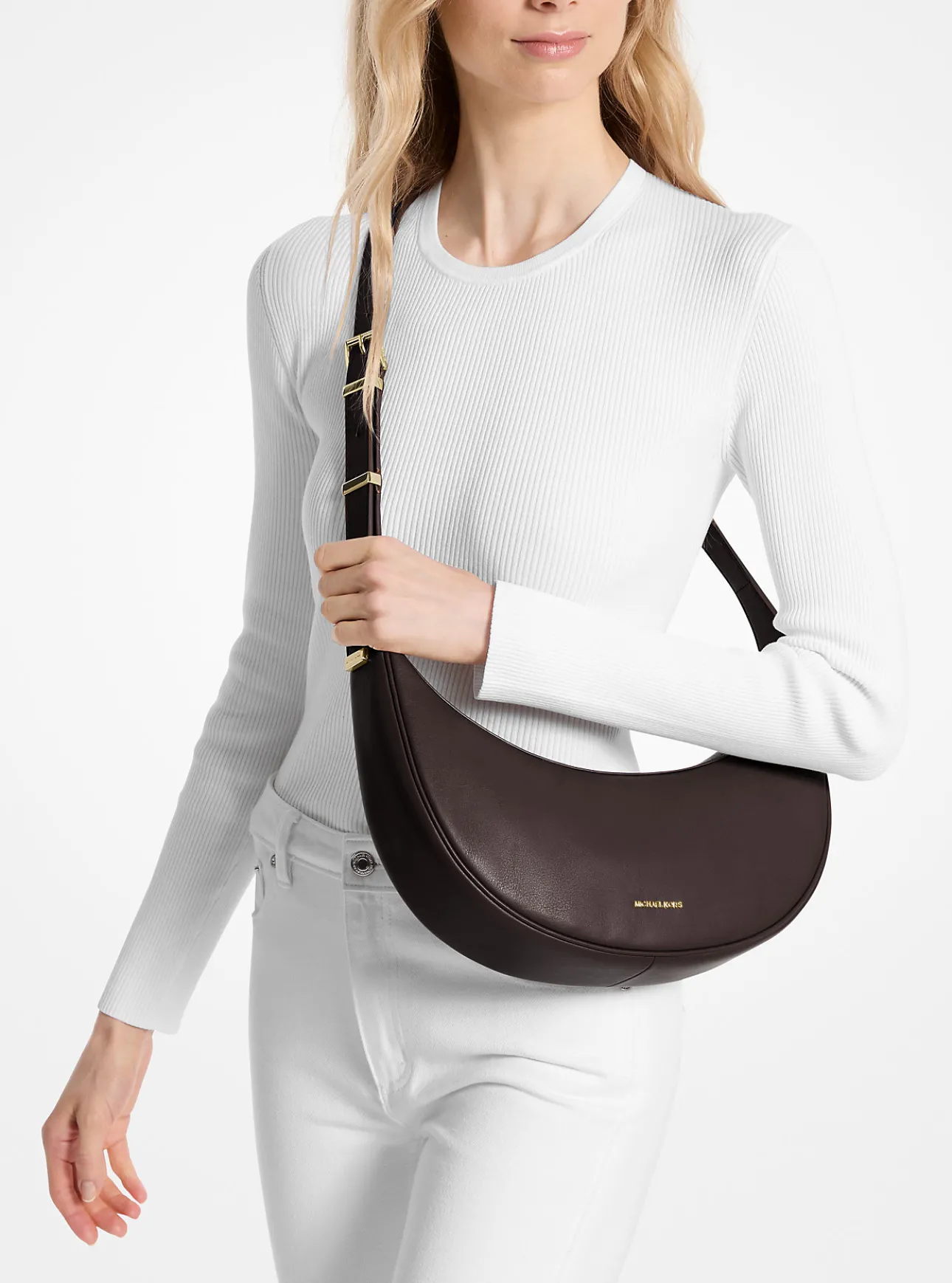 Avra Medium Leather Crossbody Bag