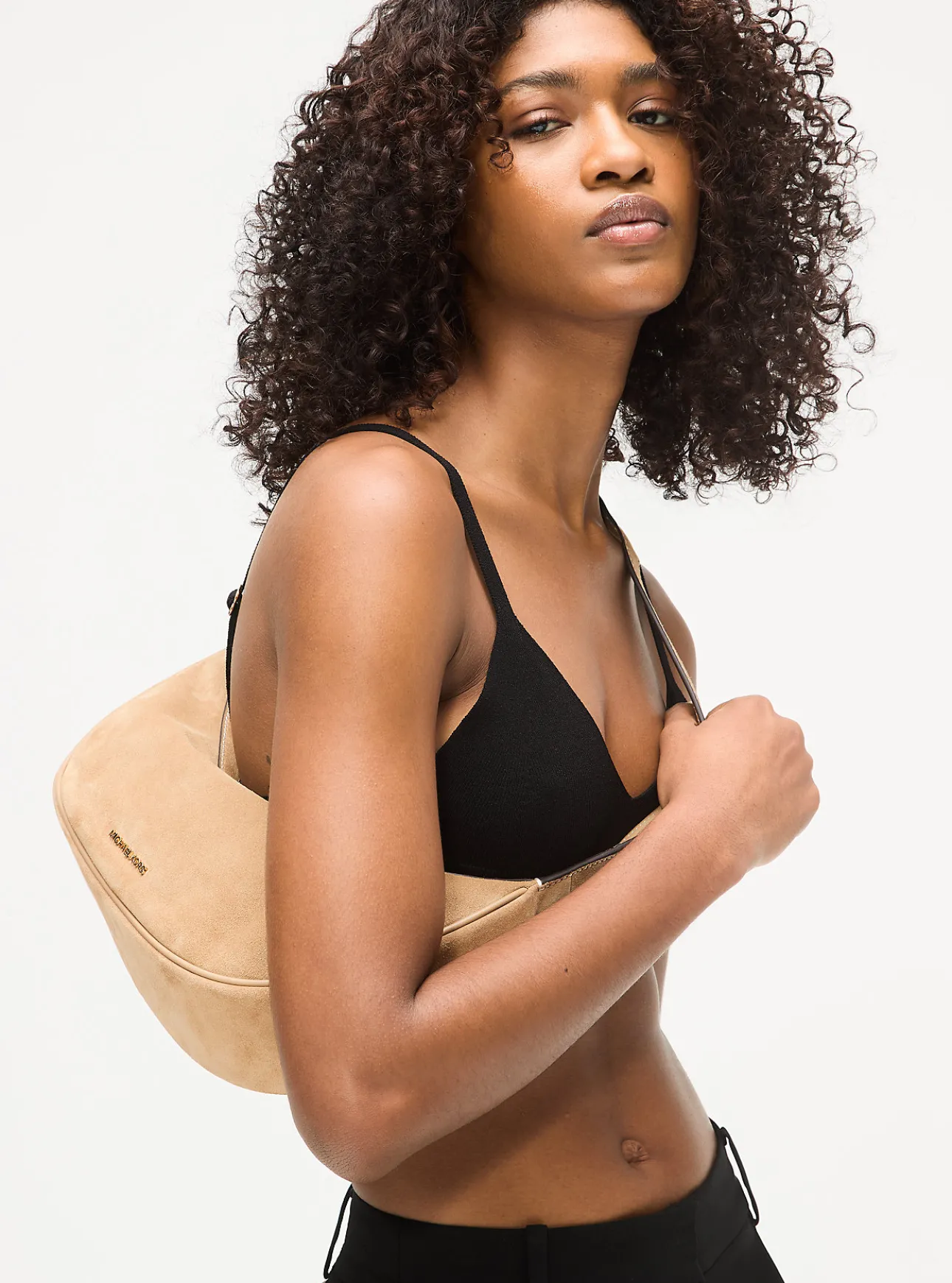 Avra Medium Suede Crossbody Bag