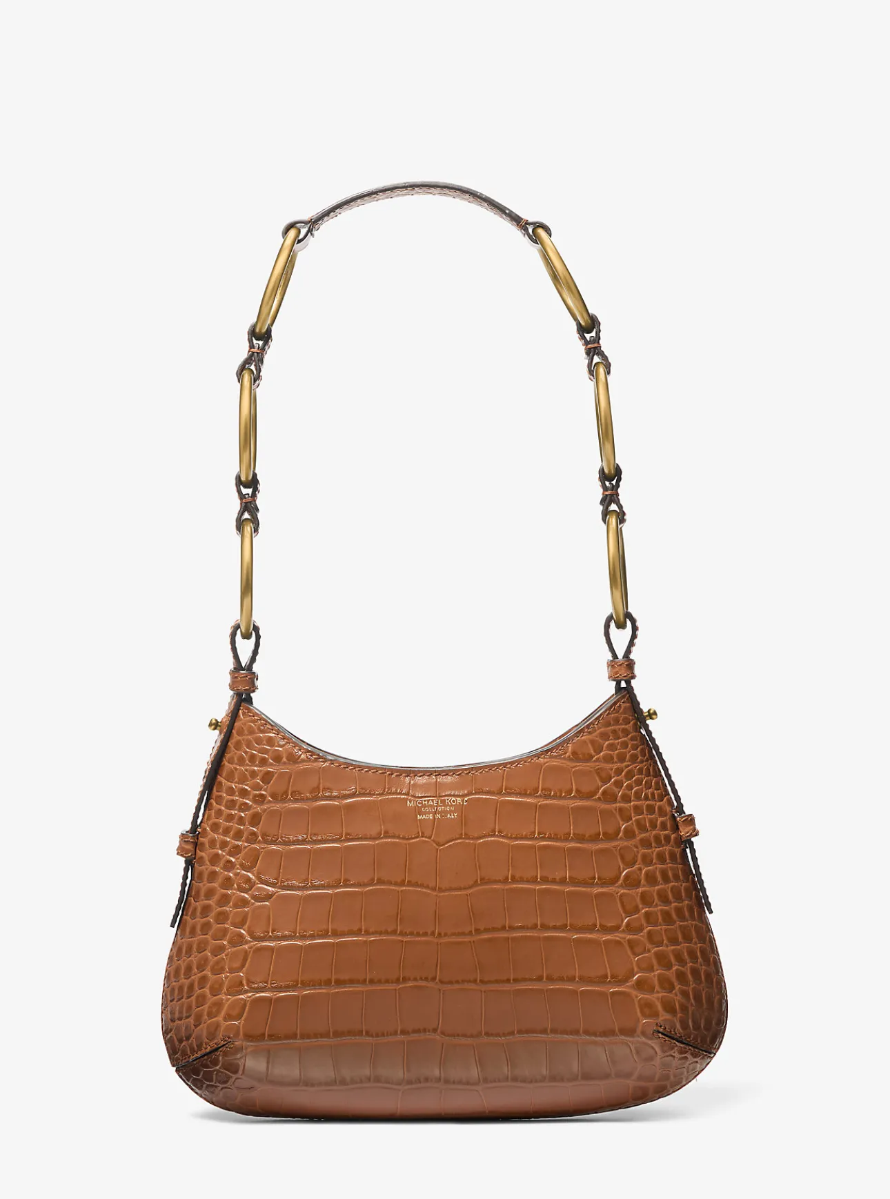 Bardot Mini Crocodile Embossed Patent Leather Hobo Shoulder Bag