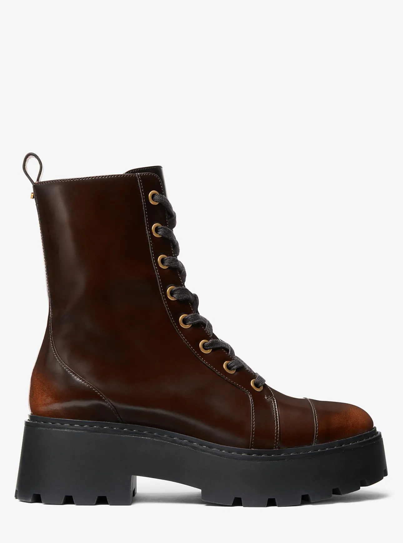 Blake Burnished Leather Combat Boot