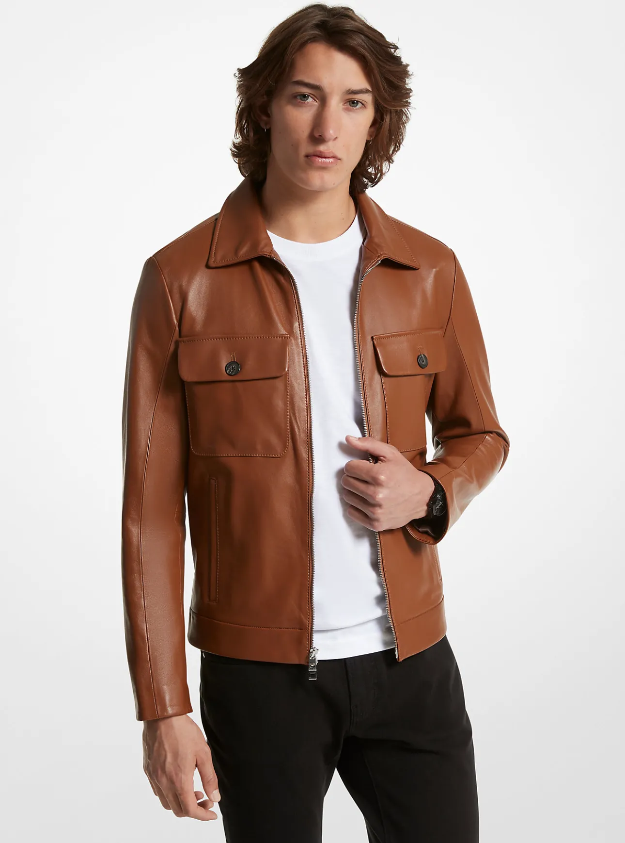Bonded Leather Jacket