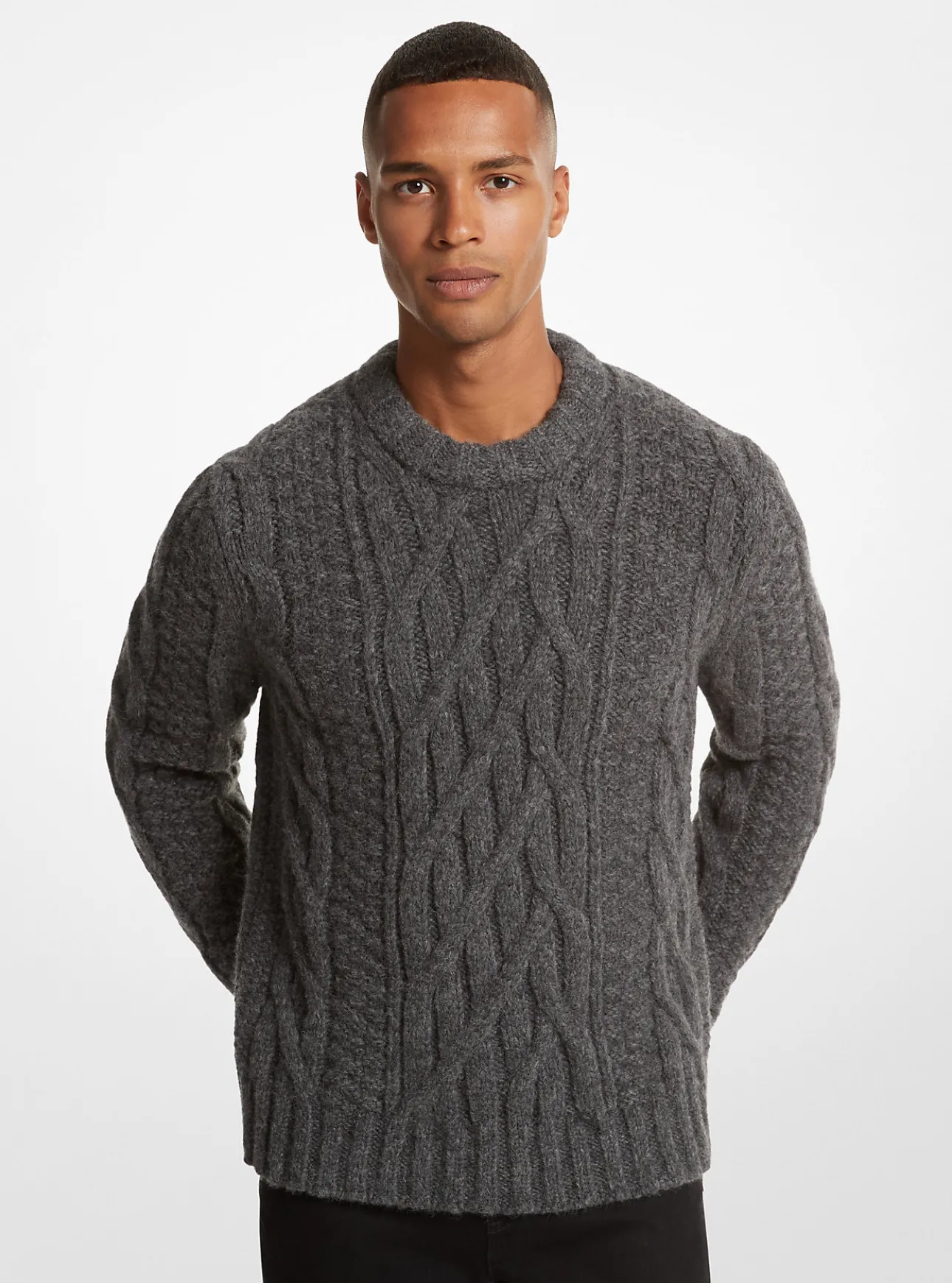 Cable Alpaca Blend Sweater