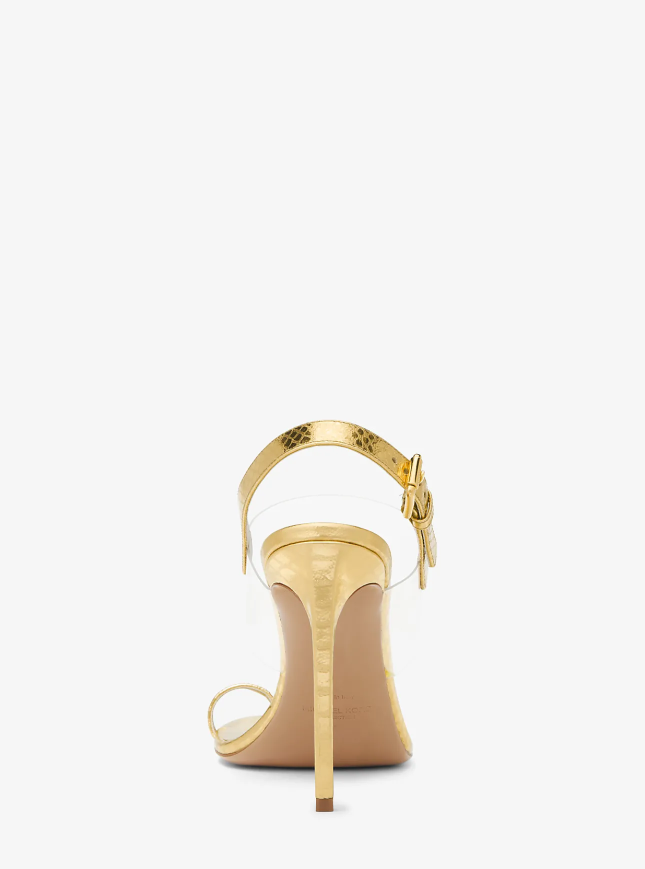 Catherine Metallic Python Embossed Leather Sandal