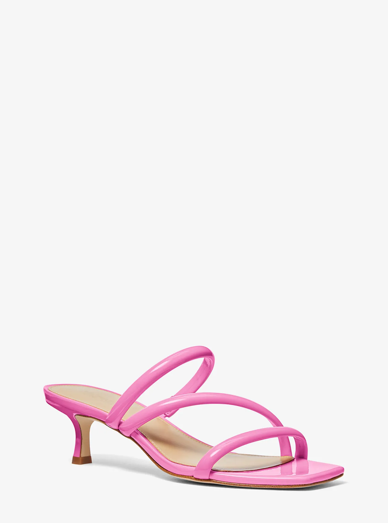 Celia Patent Kitten Sandal