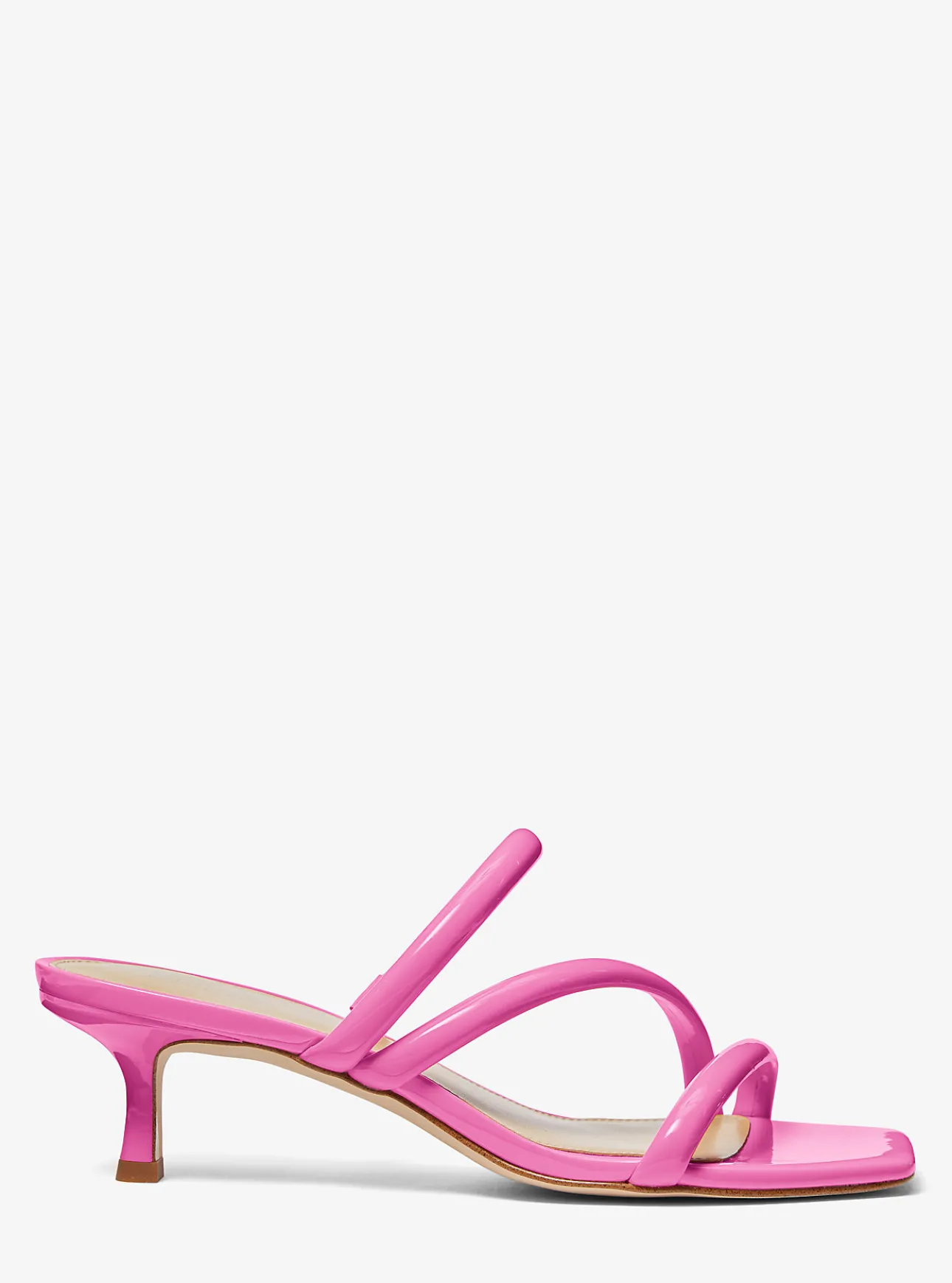 Celia Patent Kitten Sandal