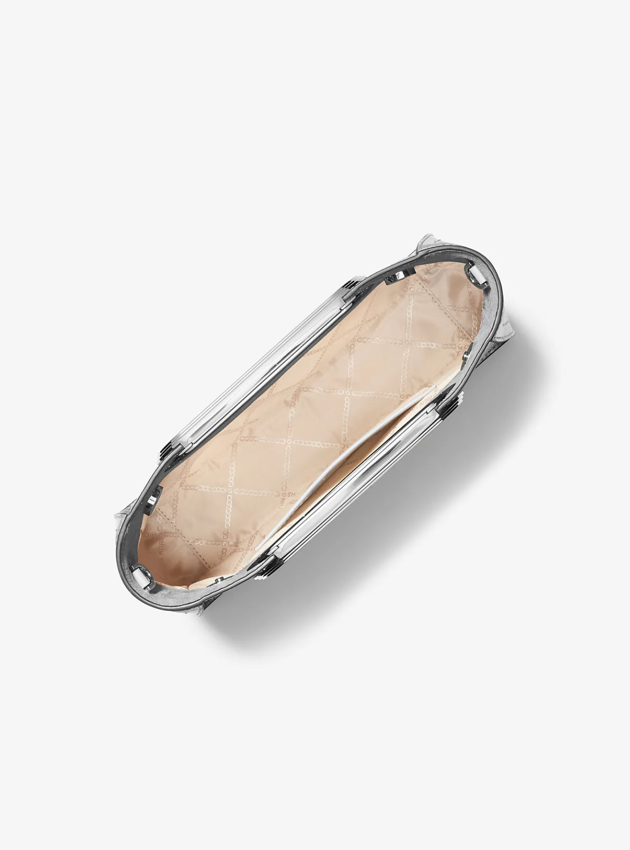 Chelsea Large Metallic Saffiano Leather Convertible Crossbody Bag