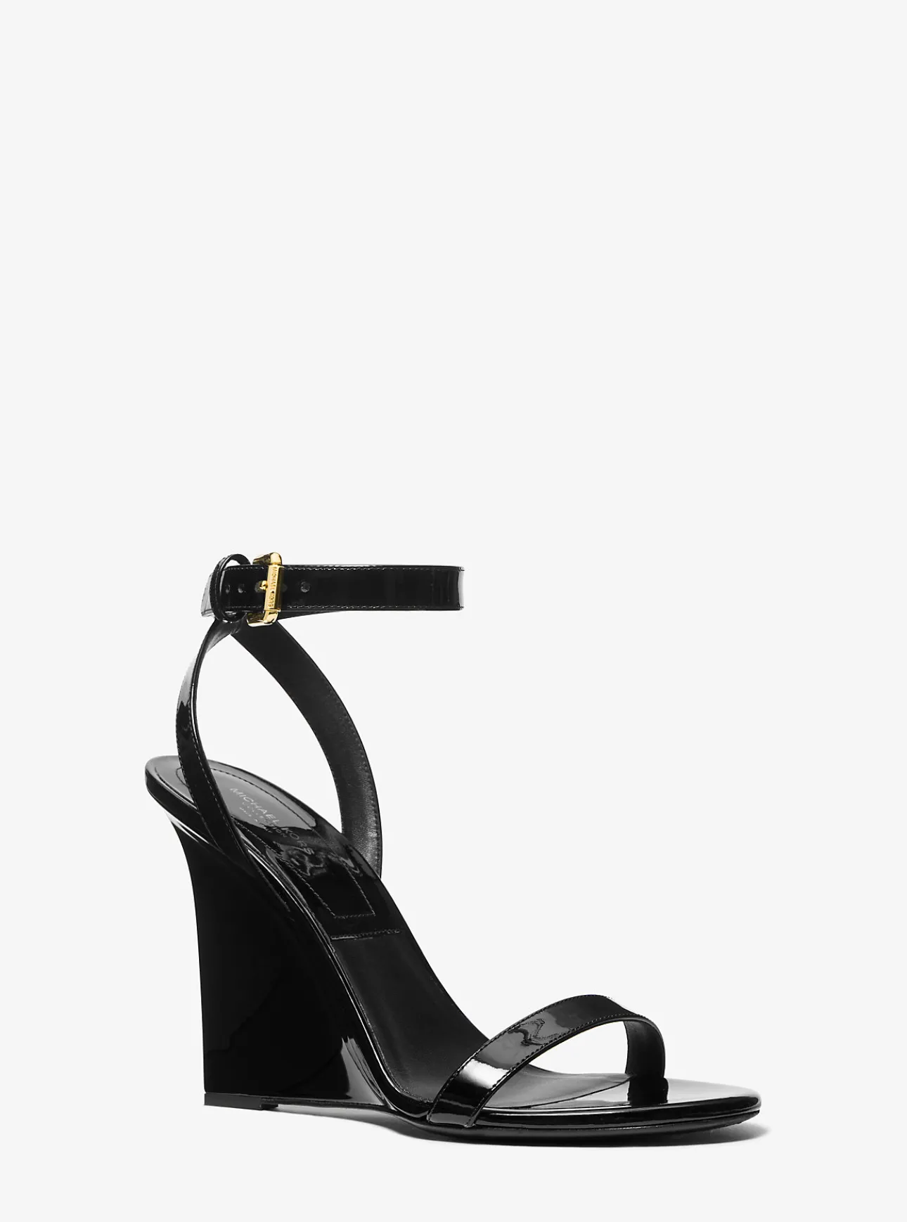 Claudia Patent Leather Wedge Sandal