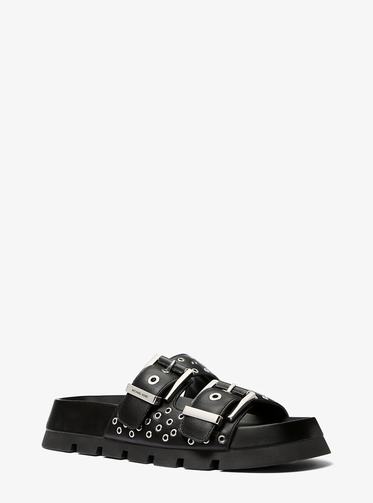 Colby Grommeted Leather Flat Sandal