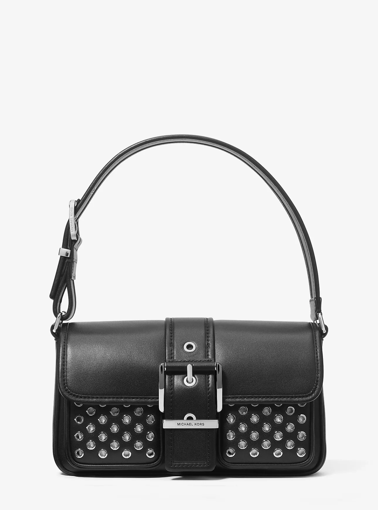 Colby Medium Grommeted Leather Shoulder Bag