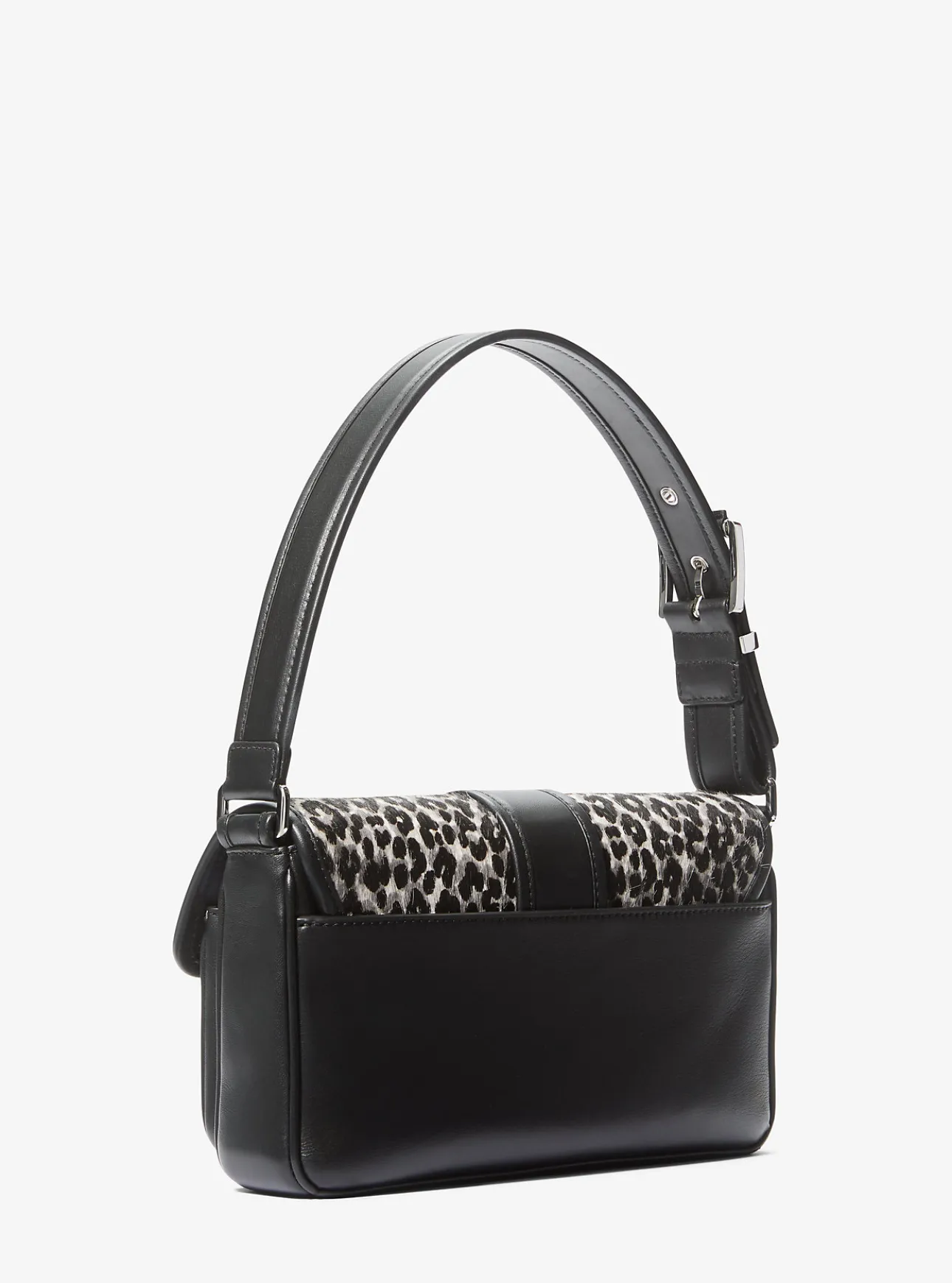 Colby Medium Leopard Print Calf Hair Shoulder Bag