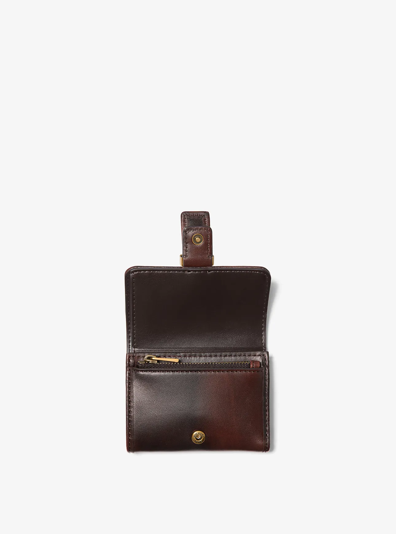 Colby Small Burnished Leather Tri-Fold Wallet