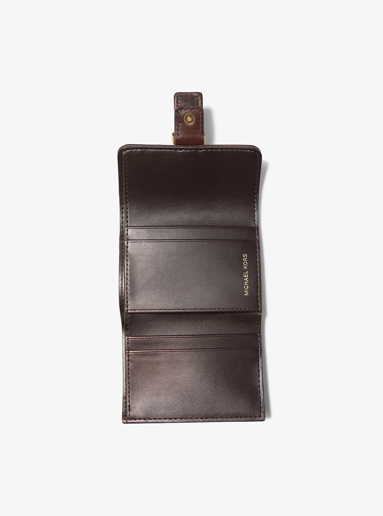 Colby Small Burnished Leather Tri-Fold Wallet