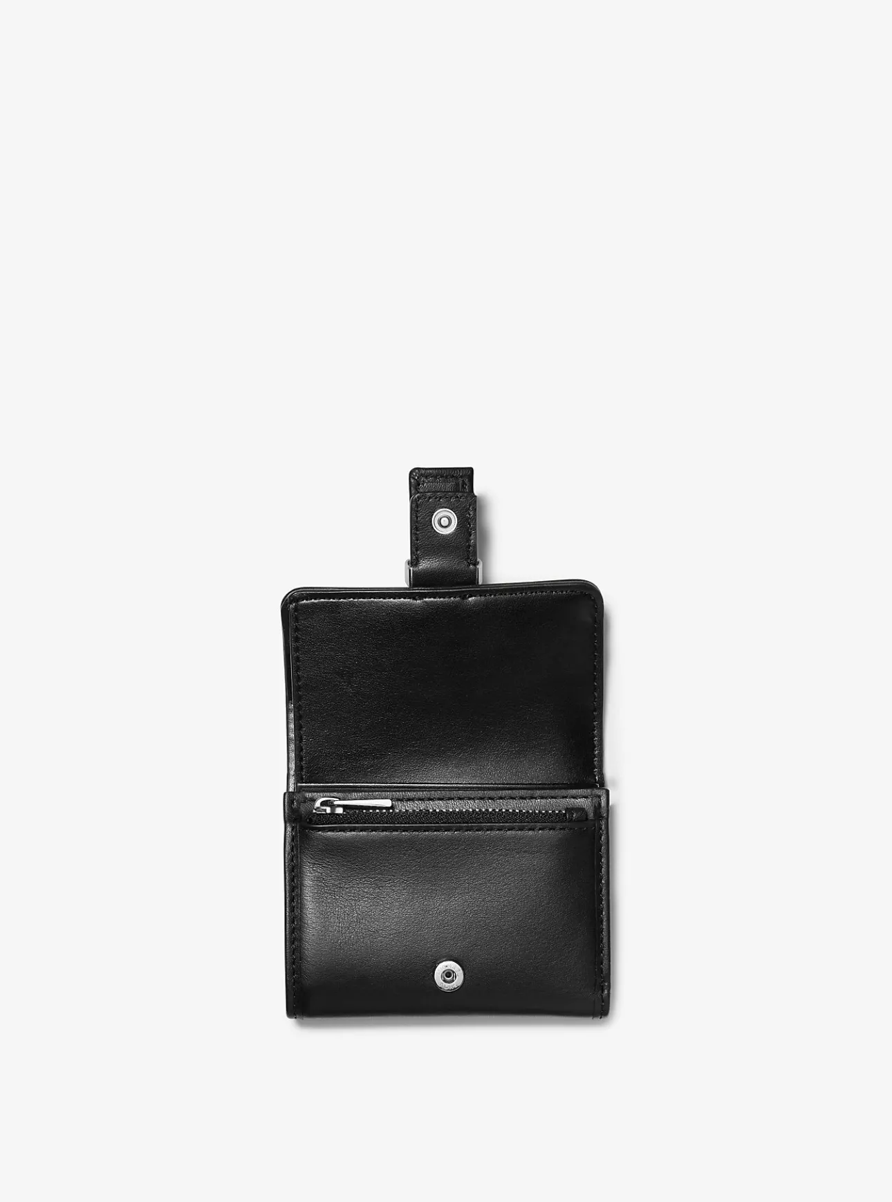 Colby Small Leopard Print Calf Hair Tri-Fold Wallet