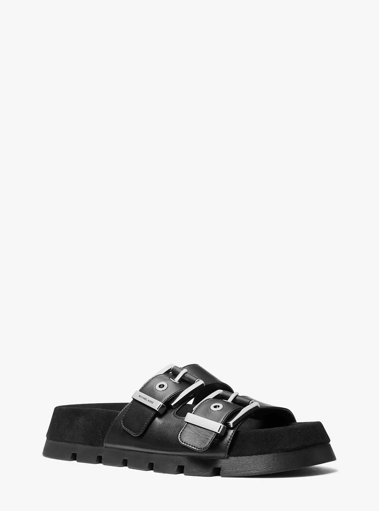 Colby Suede and Leather Flat Sandal