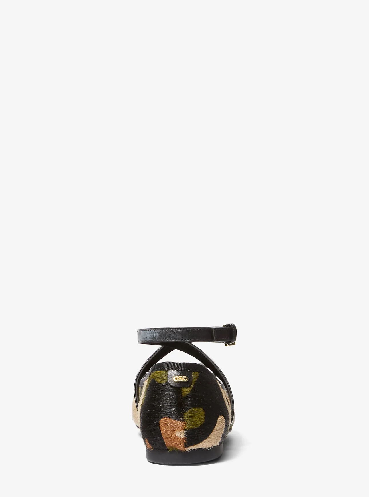 Collette Camouflage Print Calf Hair Ballet Flat