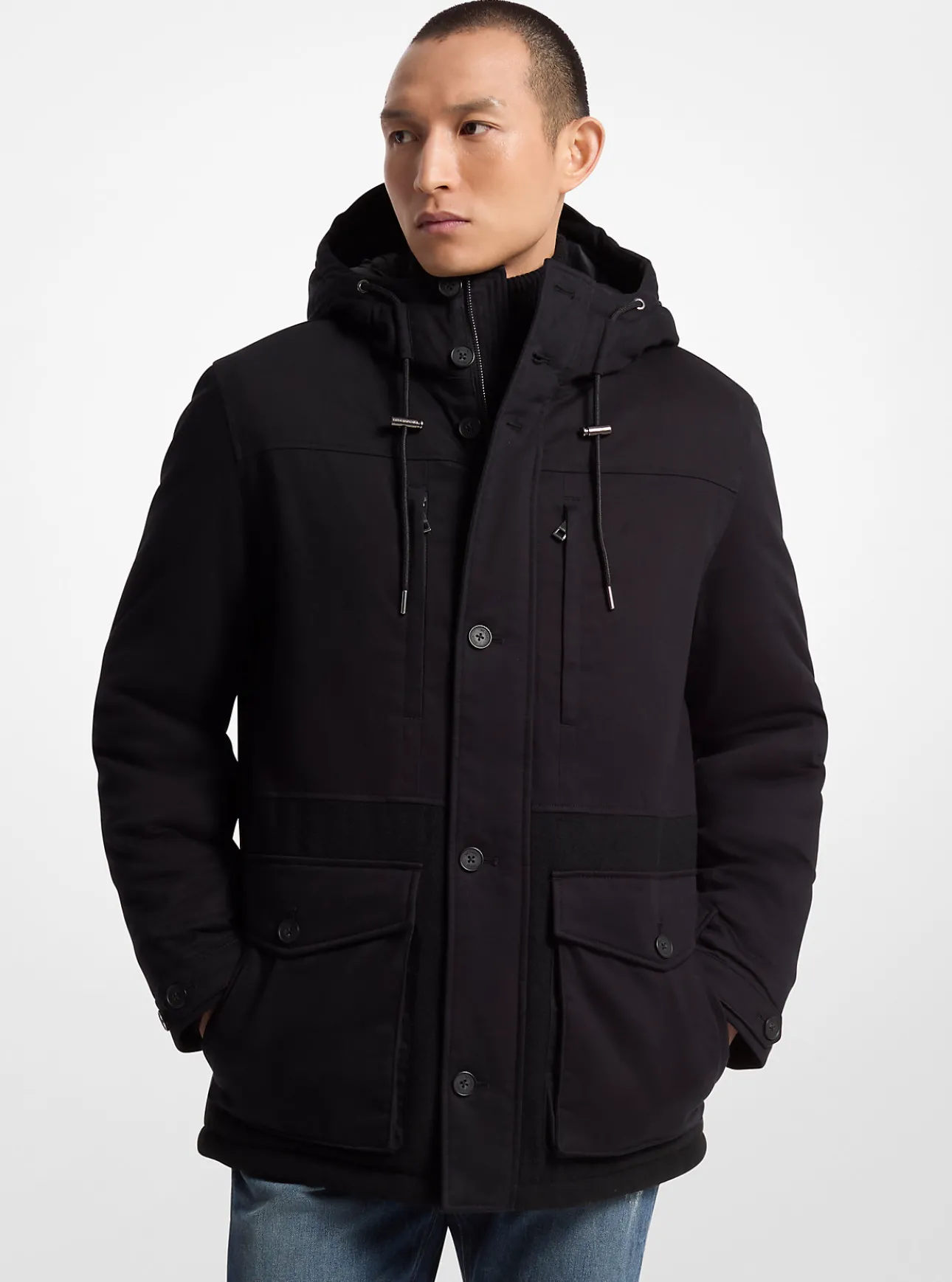 Cotton Blend Parka
