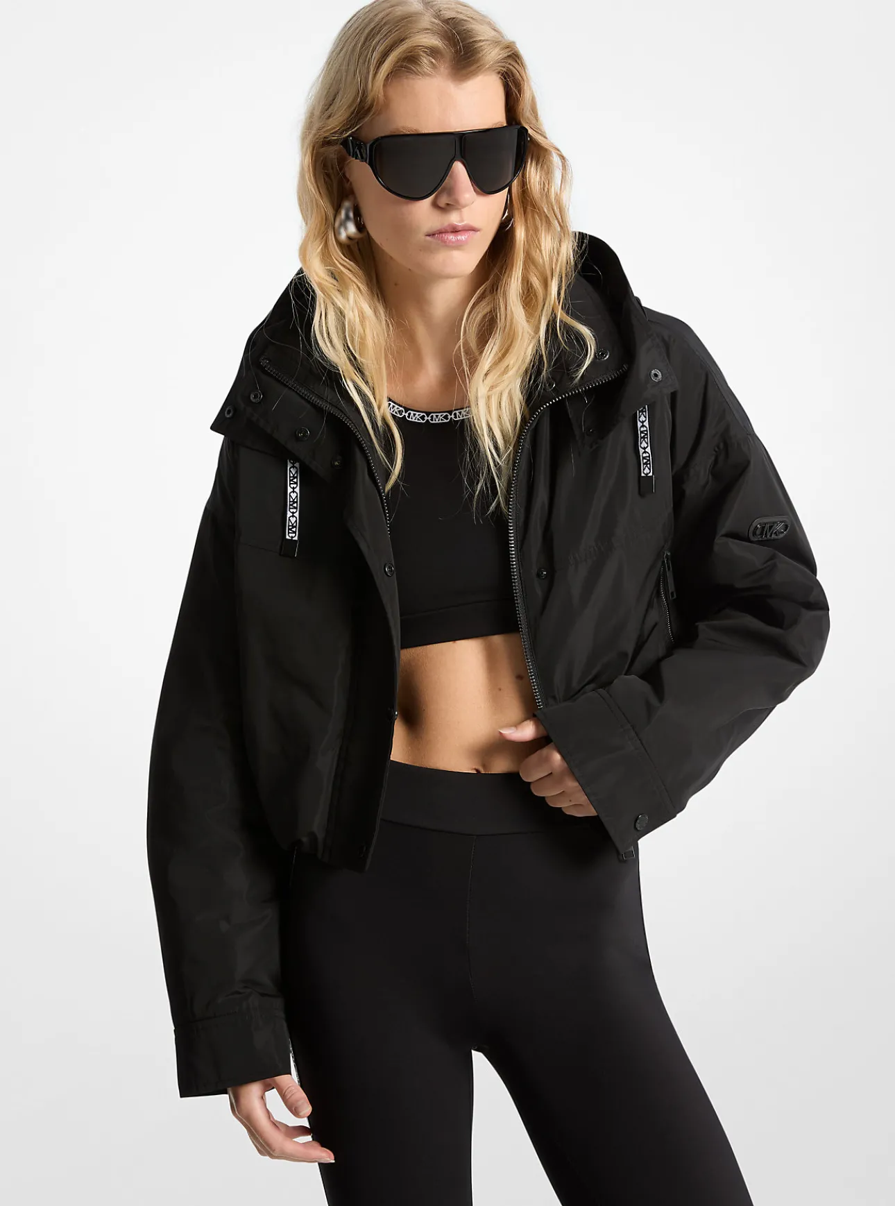 Cropped Hooded Jacket