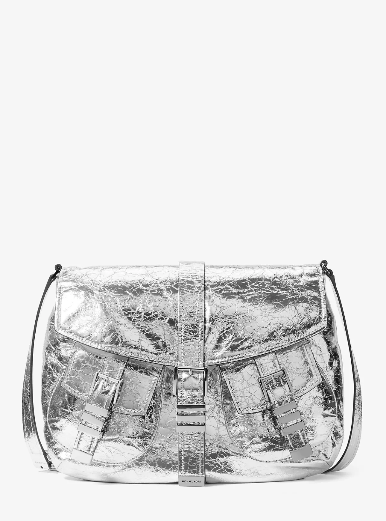 Darrington Large Crackled Leather Shoulder Bag