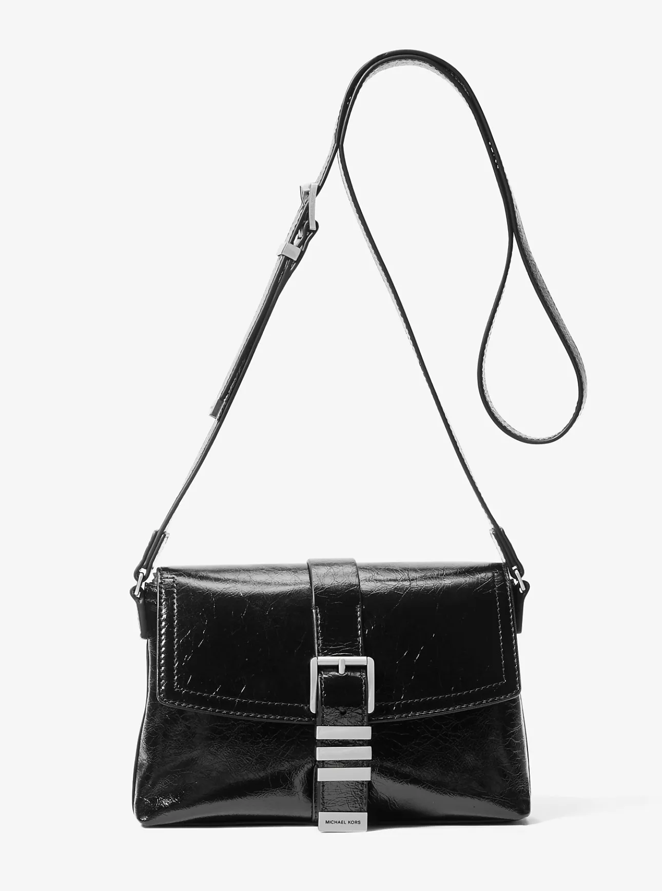 Darrington Mini Crackled Leather Crossbody Bag
