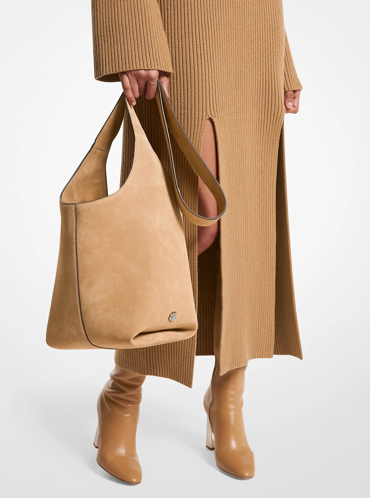 Dede Medium Suede Hobo Bag