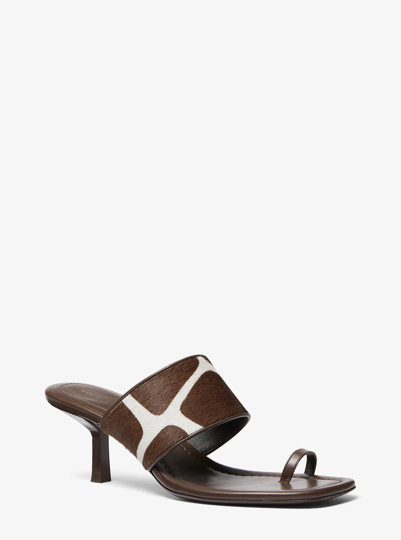 Dionne Giraffe Print Calf Hair Sandal