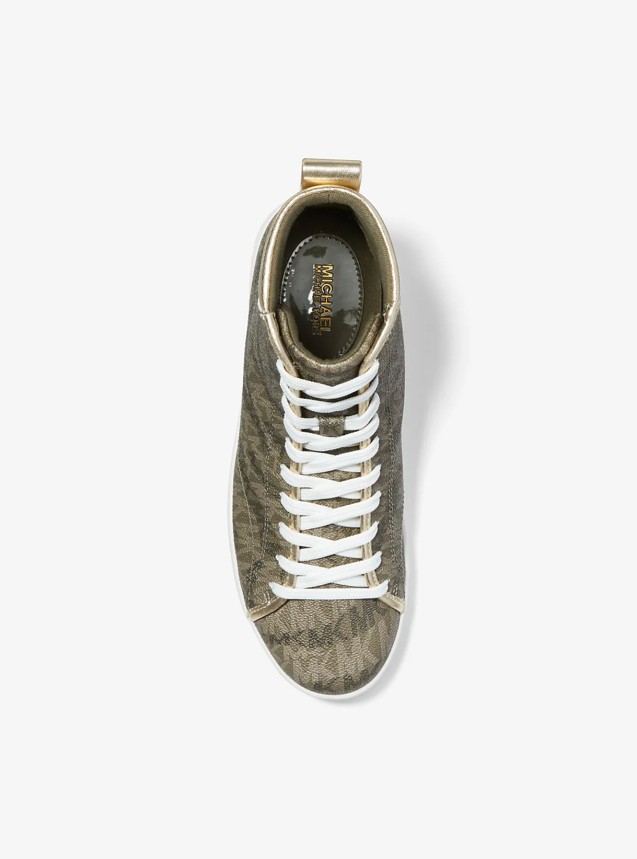 Edie Animal Print Logo High-Top Sneaker