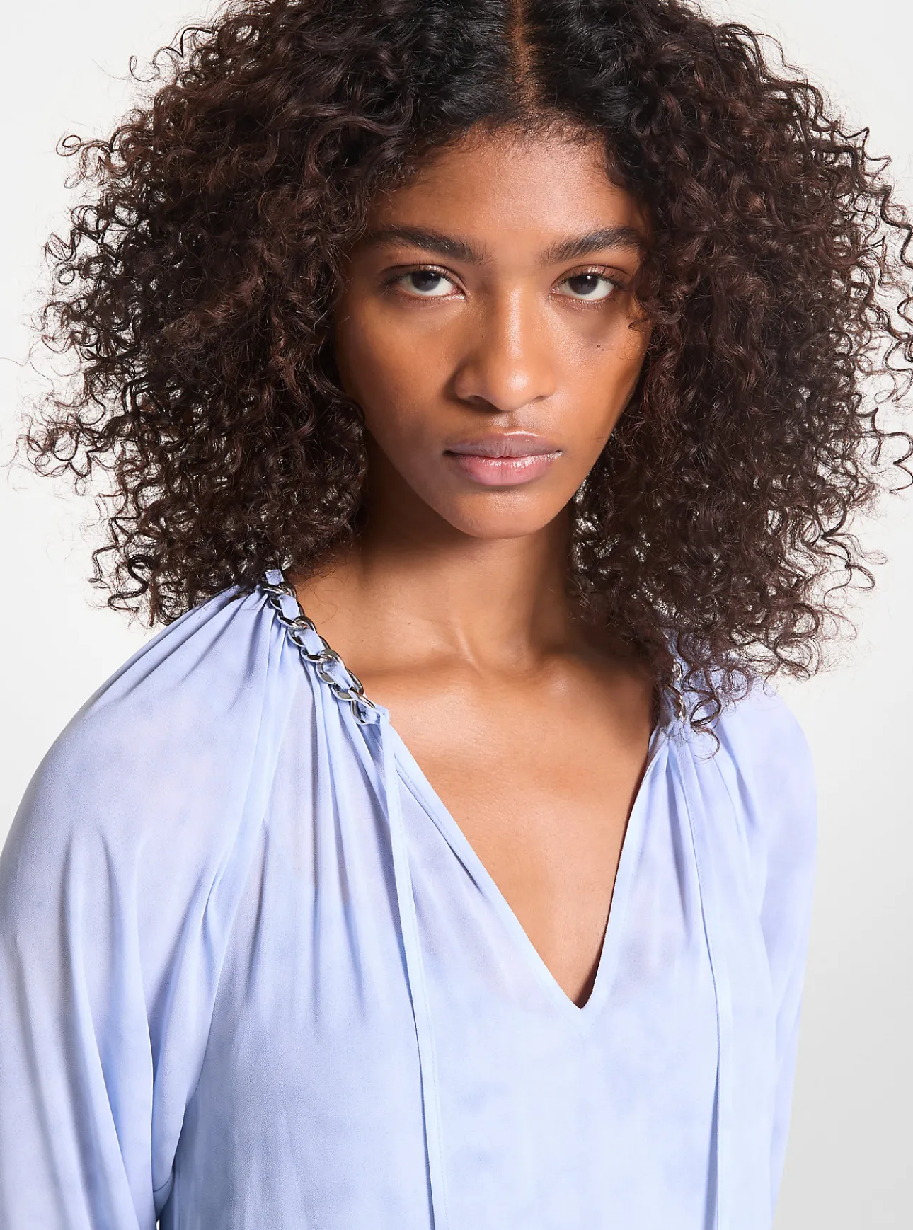 Embellished Printed Georgette Dress