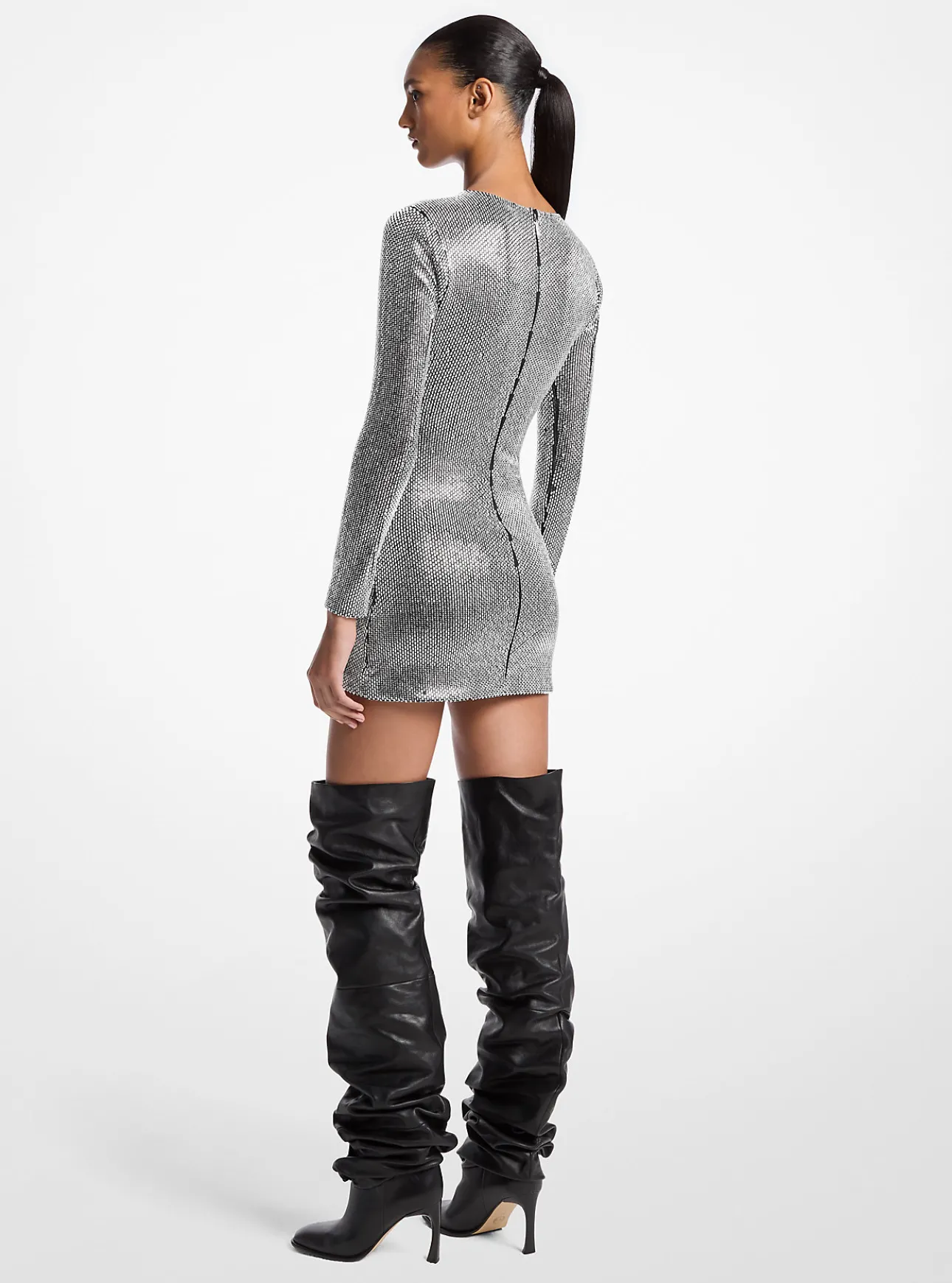 Embellished Scuba Dress