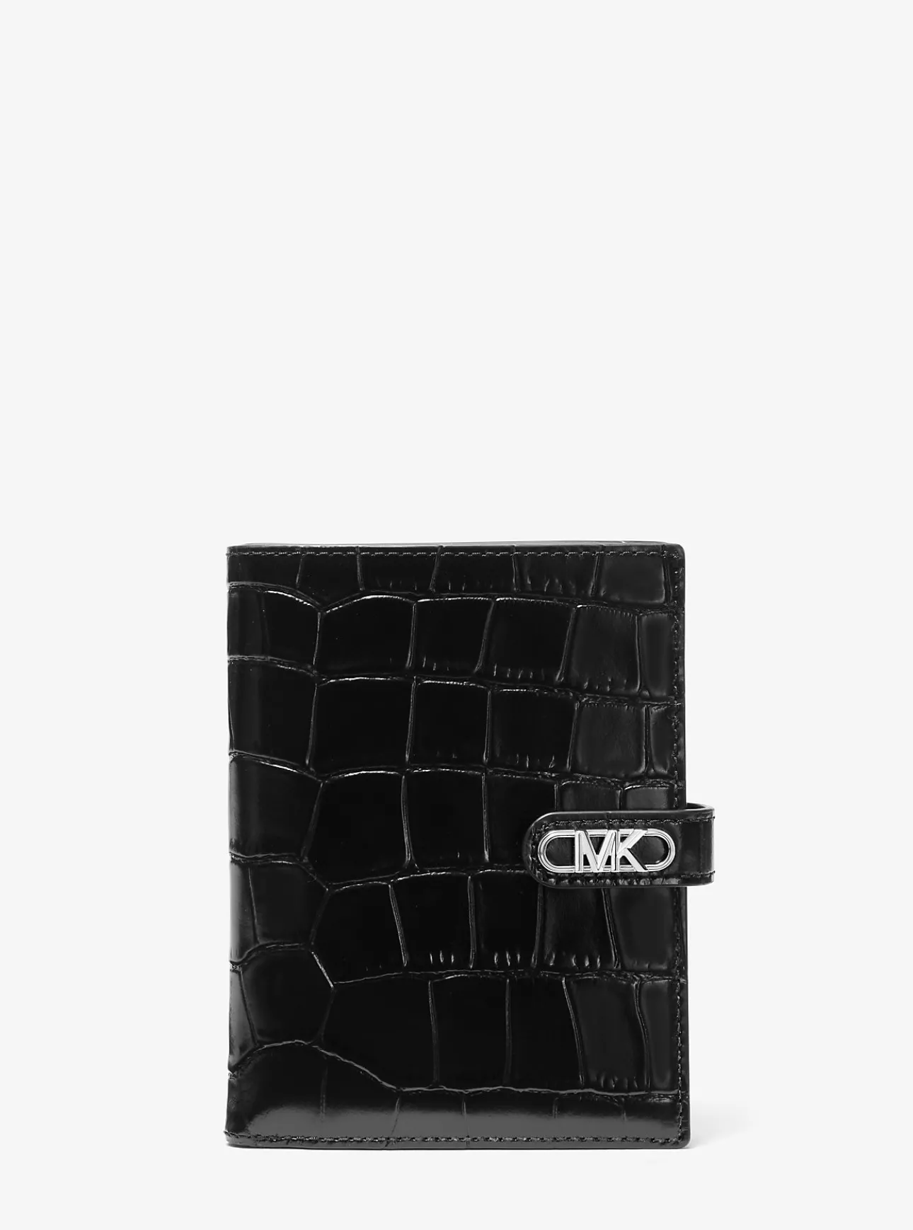 Empire Crocodile Embossed Leather Passport Wallet