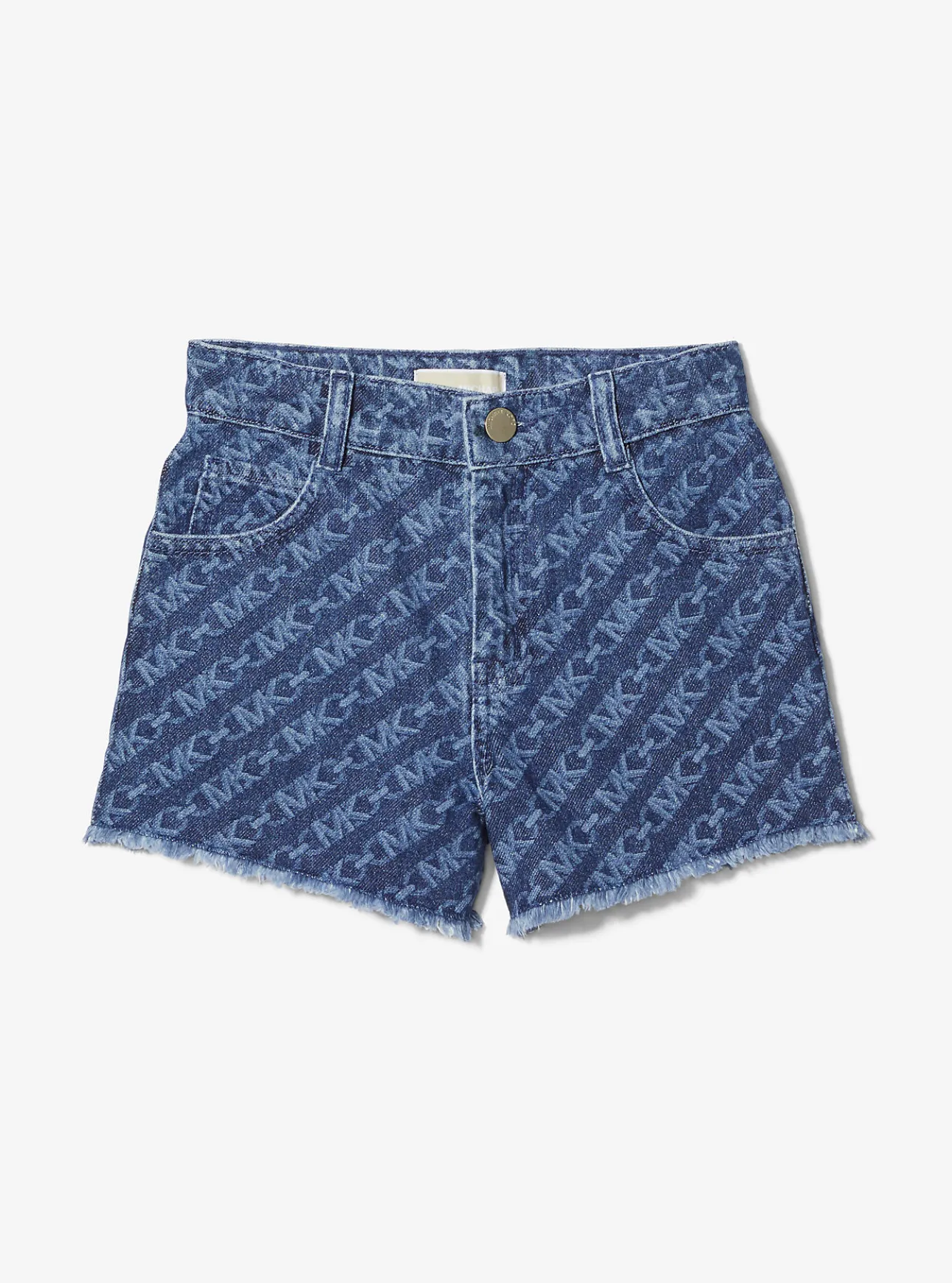 Empire Logo Print Denim Short