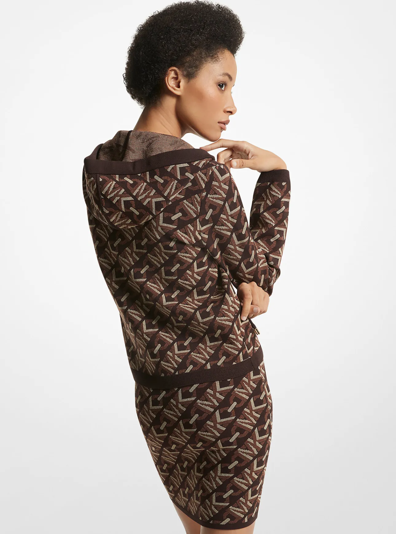 Empire Signature Logo Jacquard Zip-Up Hoodie