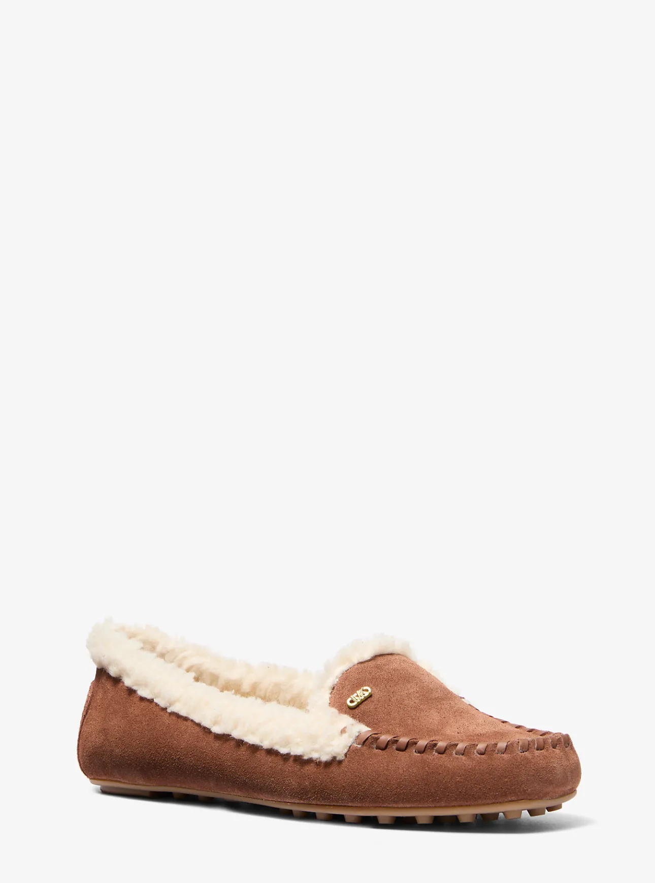 Eve Suede and Faux Shearling Moccasin
