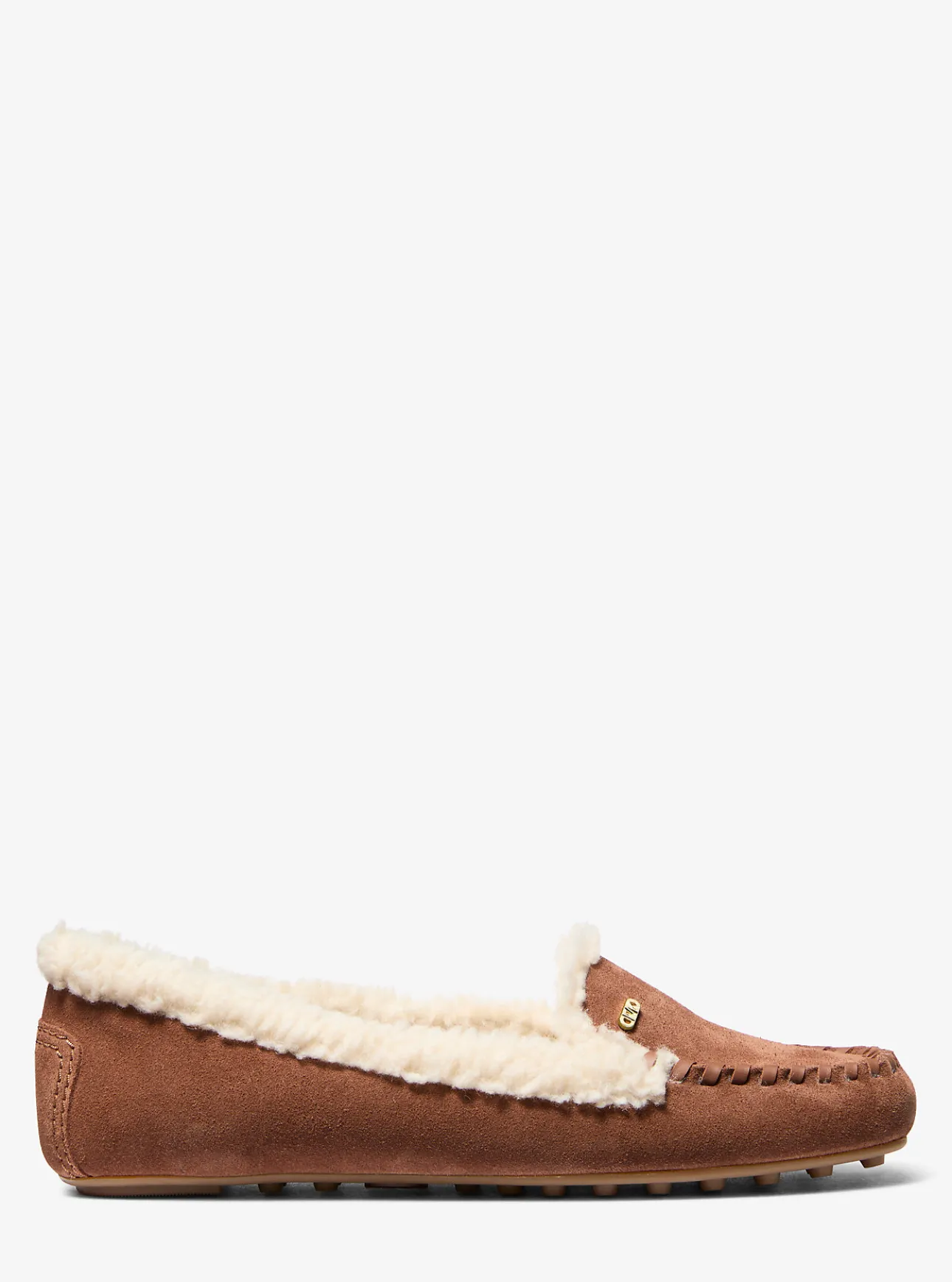 Eve Suede and Faux Shearling Moccasin
