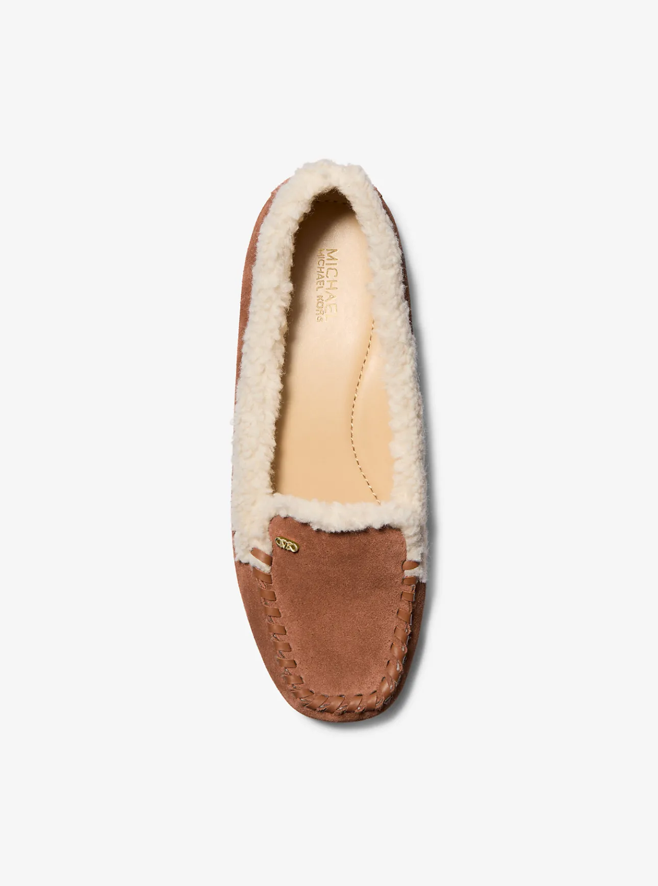 Eve Suede and Faux Shearling Moccasin